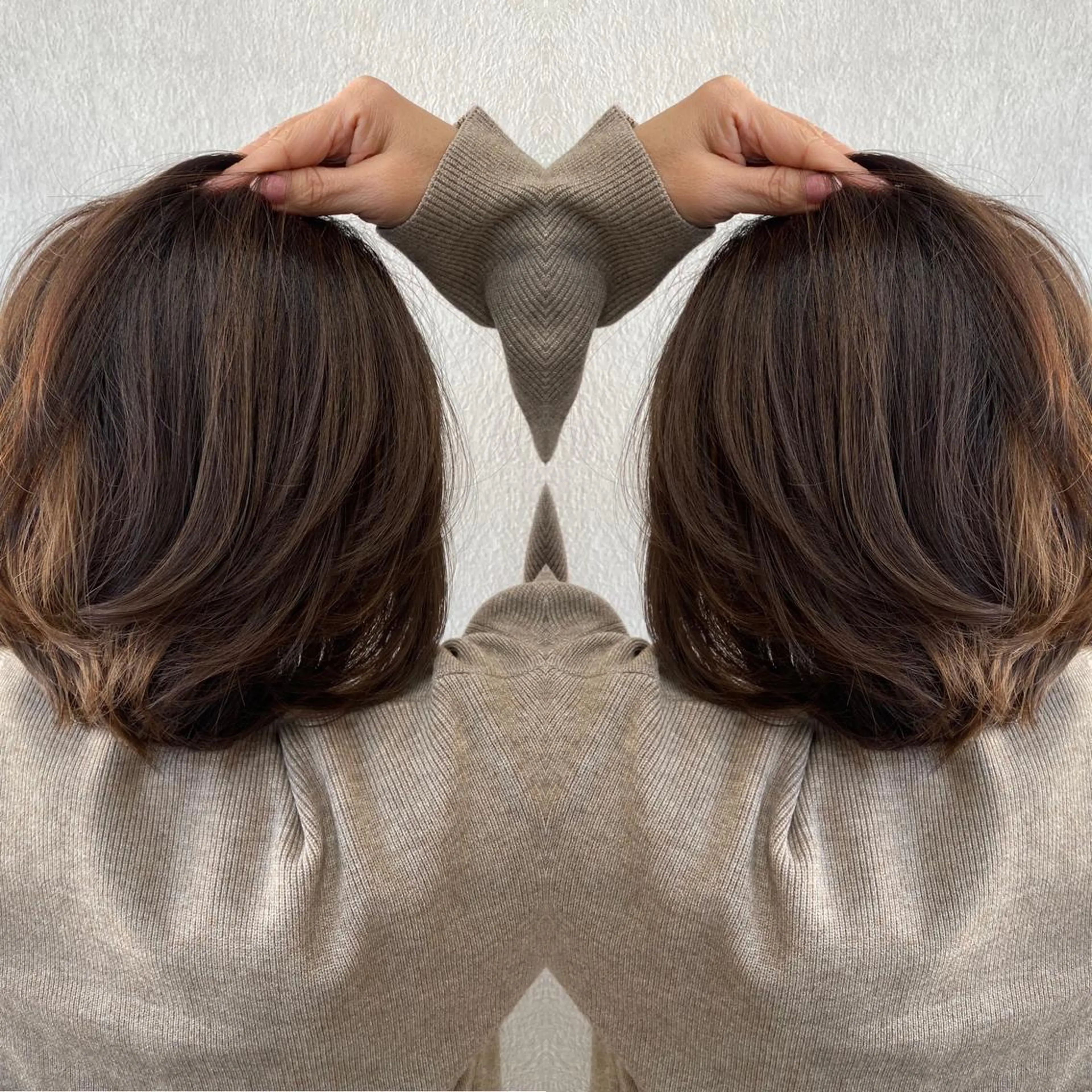 ミディアム カラー カット トリートメント tocca 💜石田愛結💜のヘアスタイル