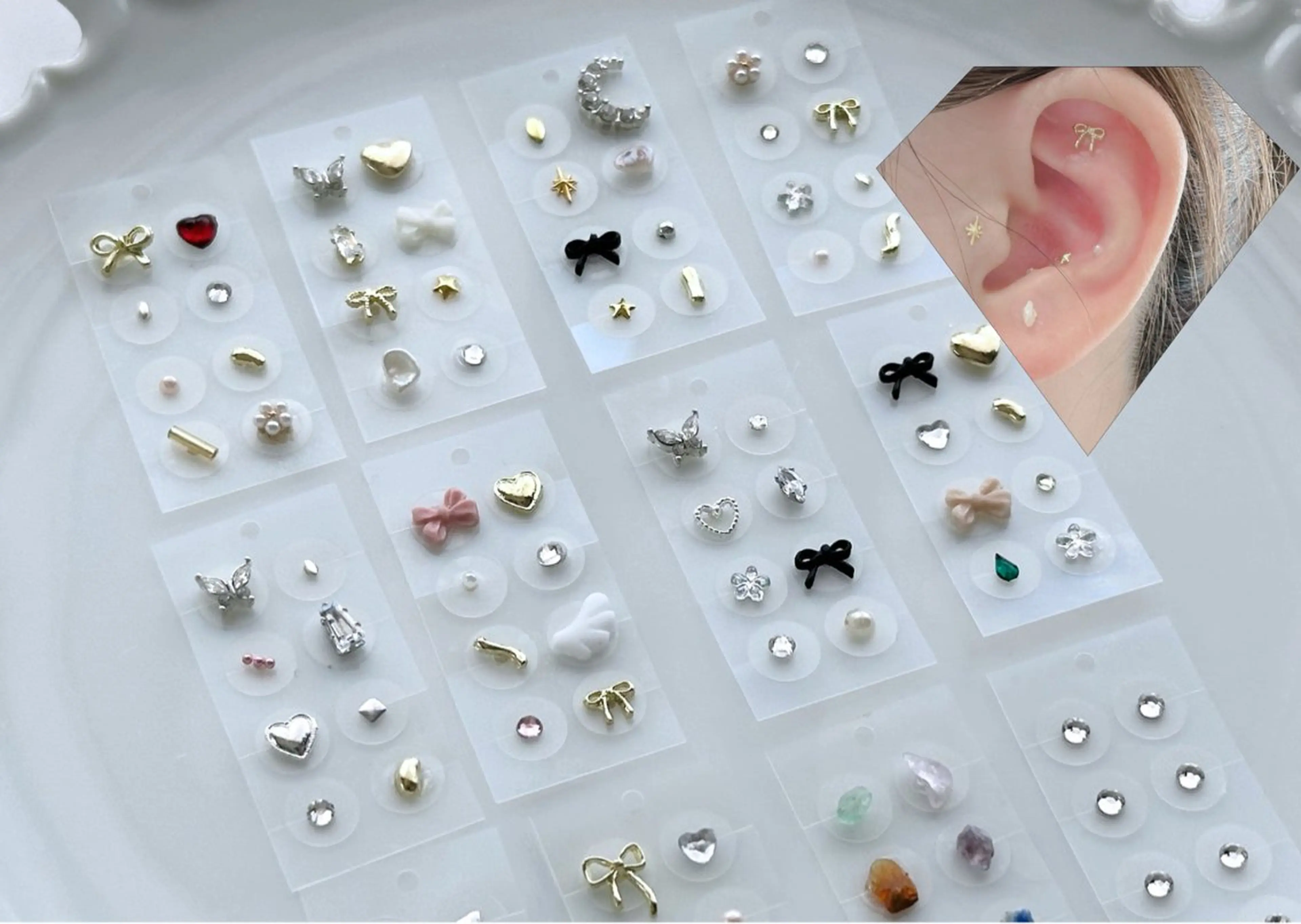 💎耳つぼジュエリー💎　10個までつけ放題　#痛くない　#跡がつかないの写真