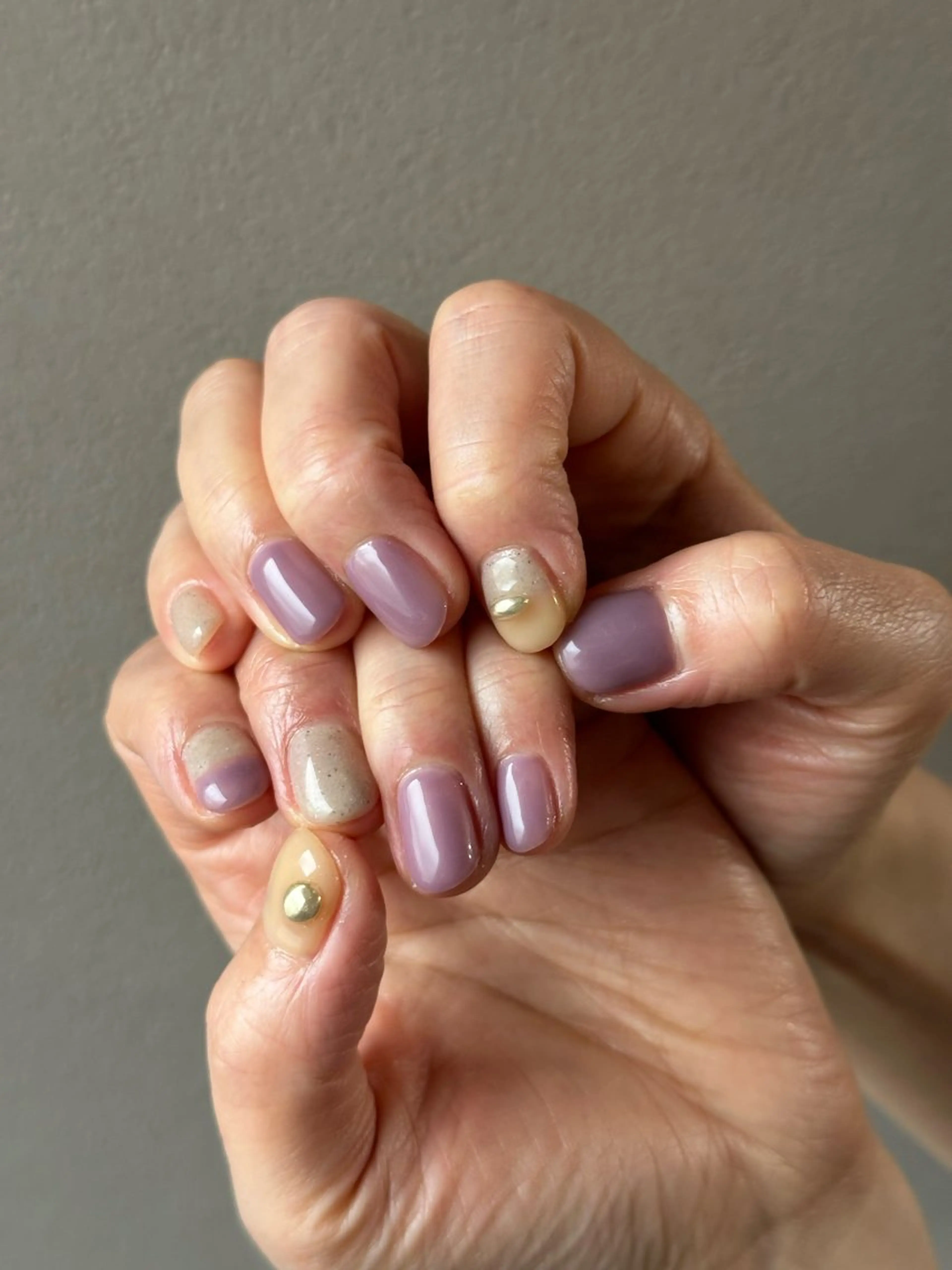 ネイル パープル ハンドネイル sen所属・sen 高松市国分寺町のネイルデザイン