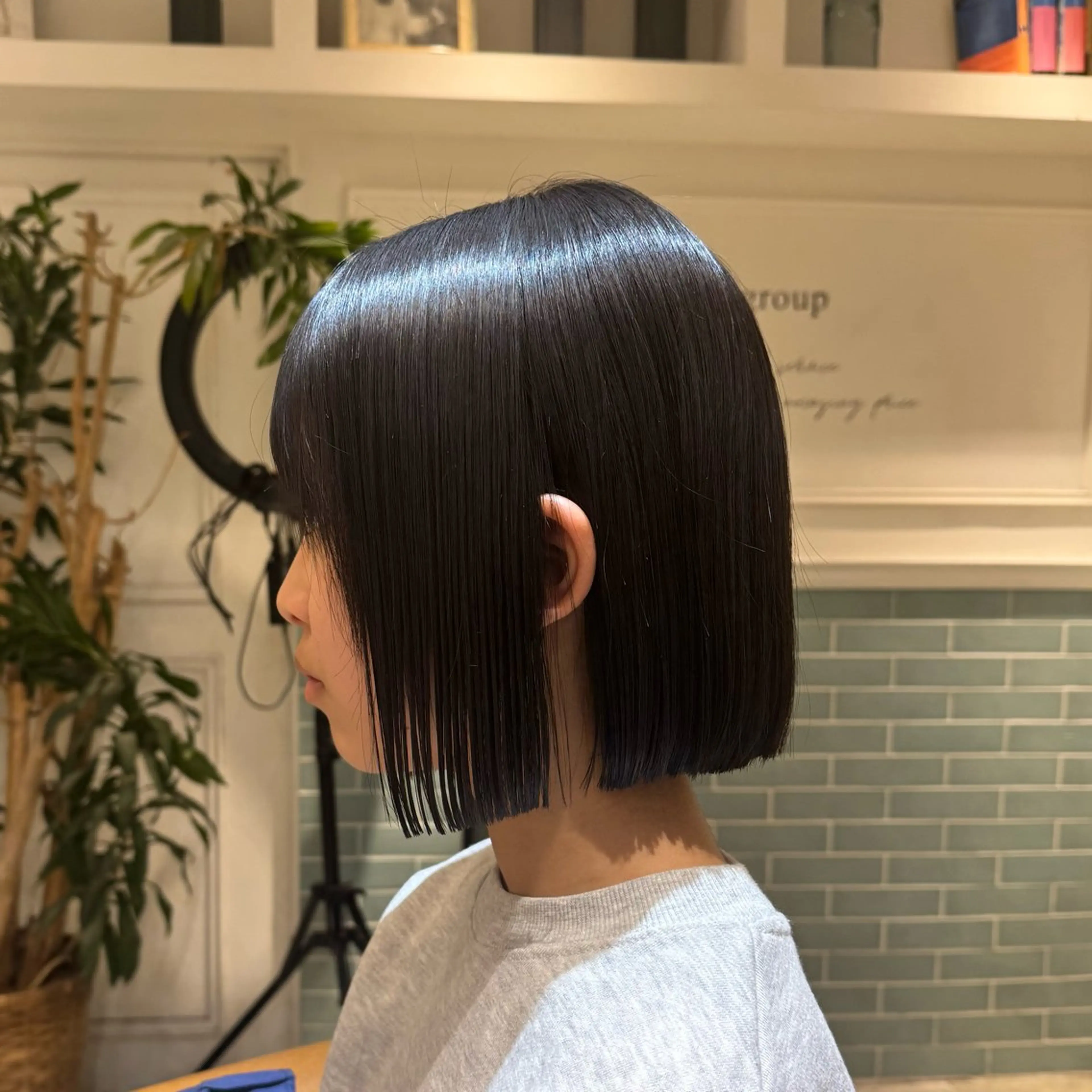 ミディアム ボブ カット トリートメント ヘアセット 髪質改善/ボブ /韓国/erikoのヘアスタイル