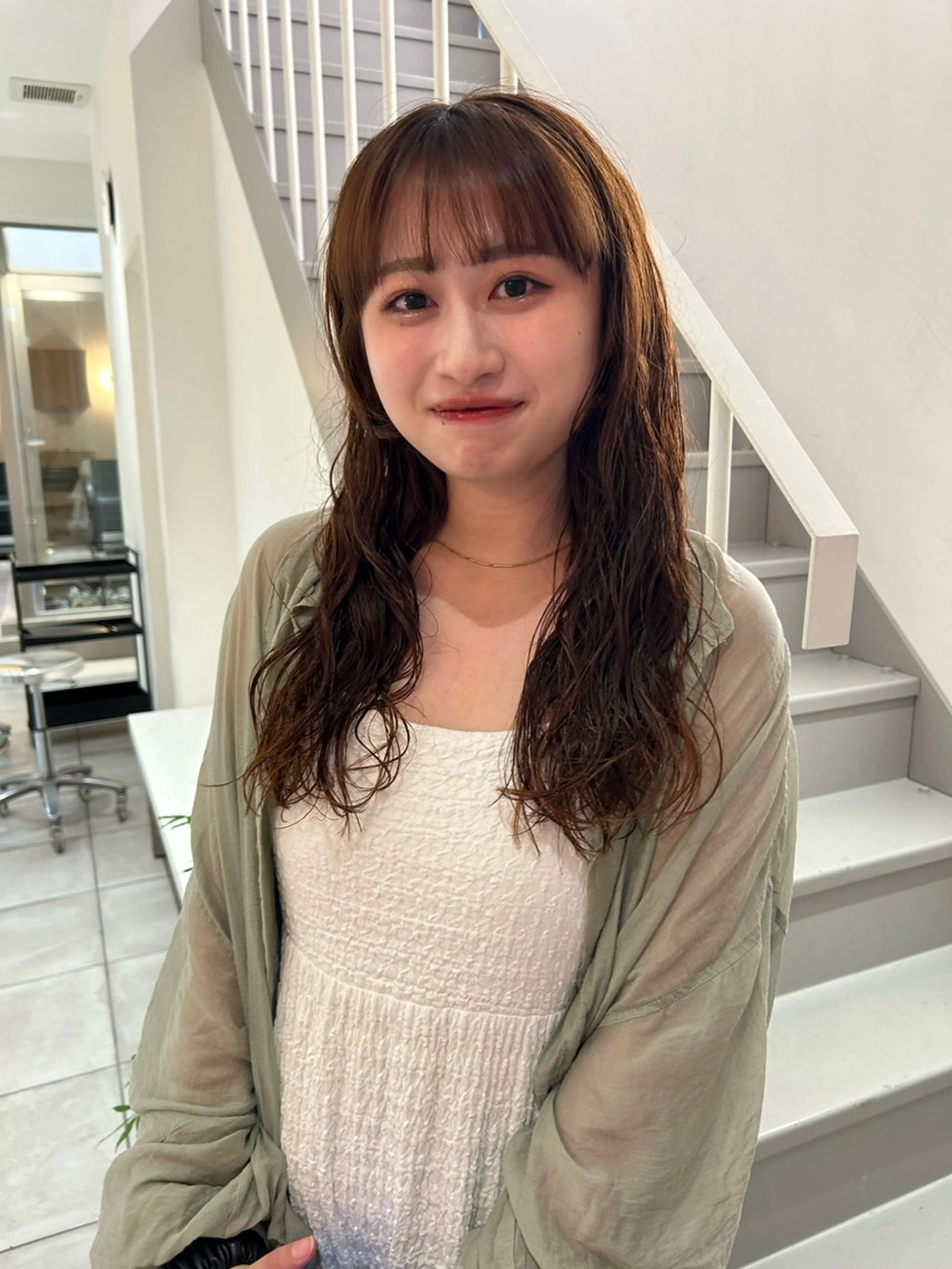 ロング パーマ カット パーマ トリートメント hanabi / パーマのヘアスタイル