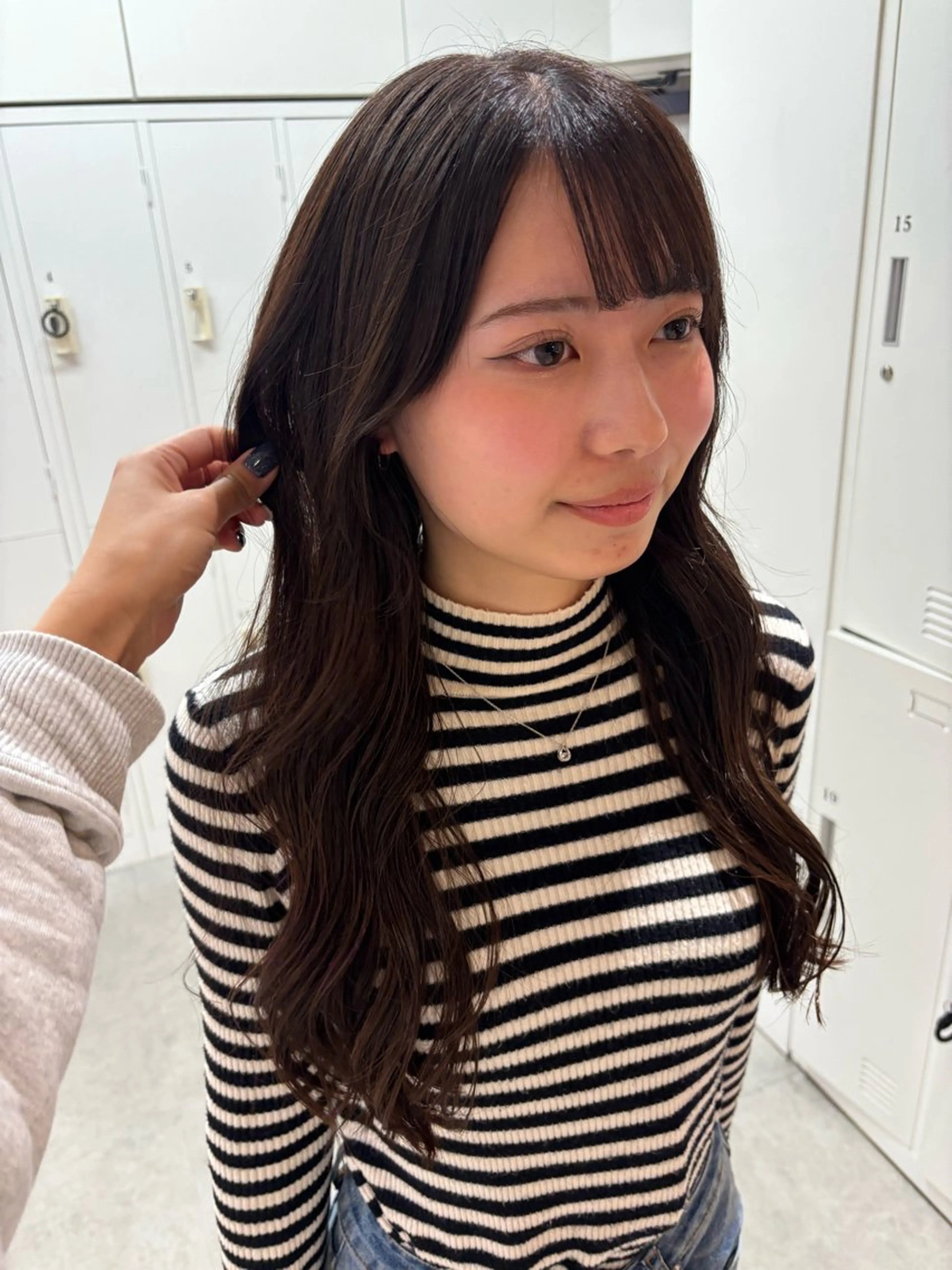 ロング カラー ブラウンカラー カット ヘアカラー トリートメント 🫧nari🫧 谷町 大阪のヘアスタイル