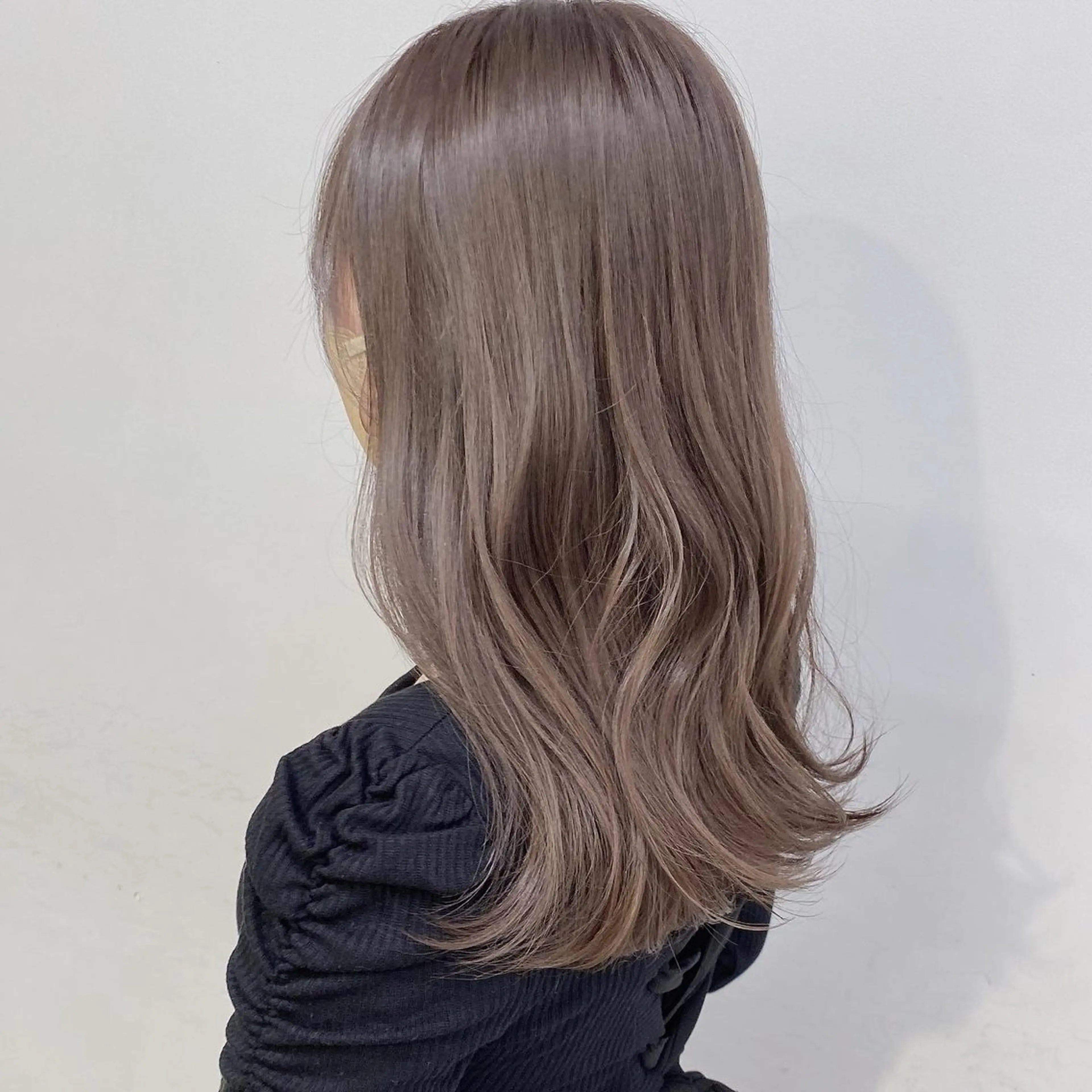 セミロング カラー ヘアカラー トリートメント ヘッドスパ 🥞ベージュ系カラー 【すずきりほ】🥞のヘアスタイル