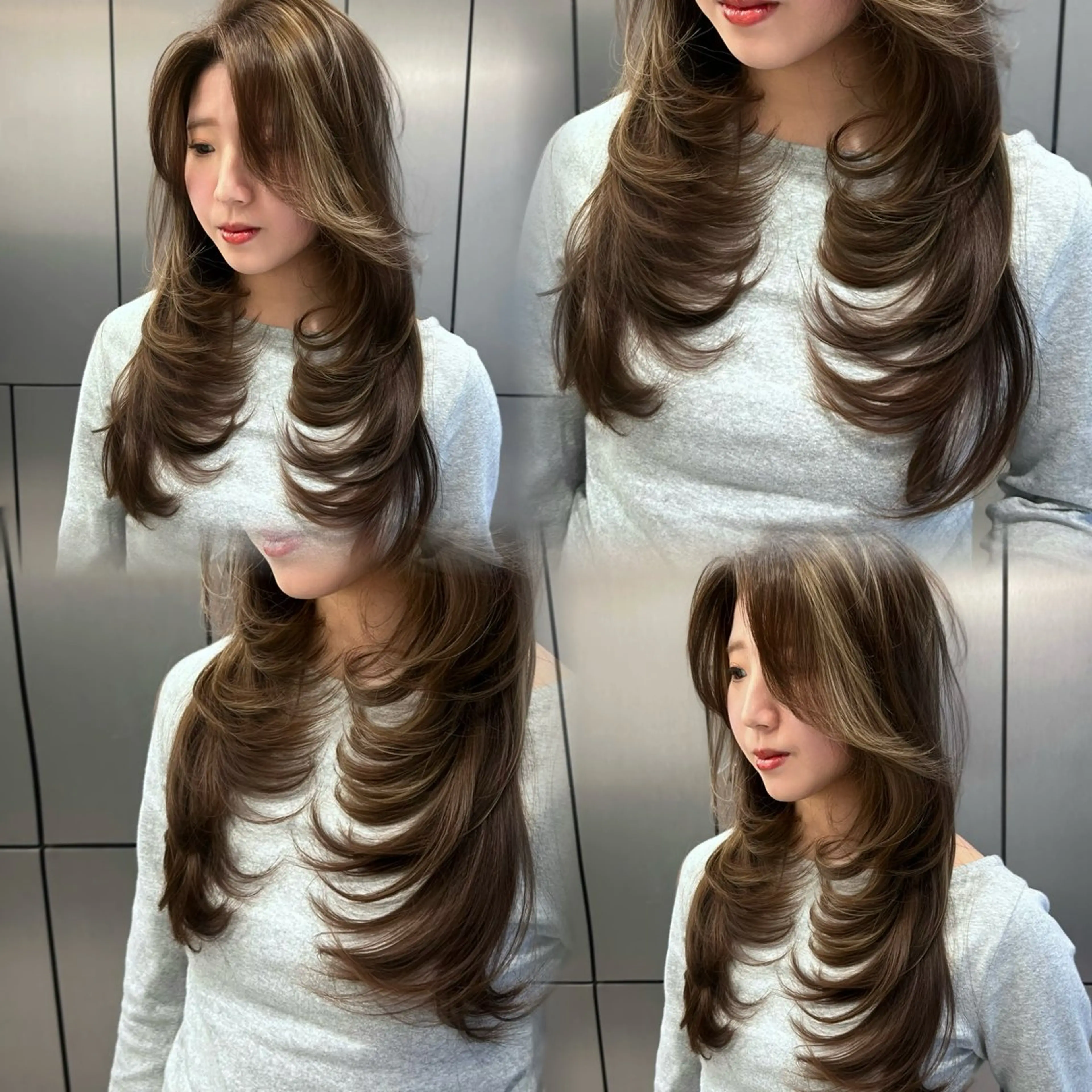 ロング ハイライト レイヤーカット ヘアカラー トリートメント 大人レイヤー/艶美髪 🇺🇸TOMONAのヘアスタイル