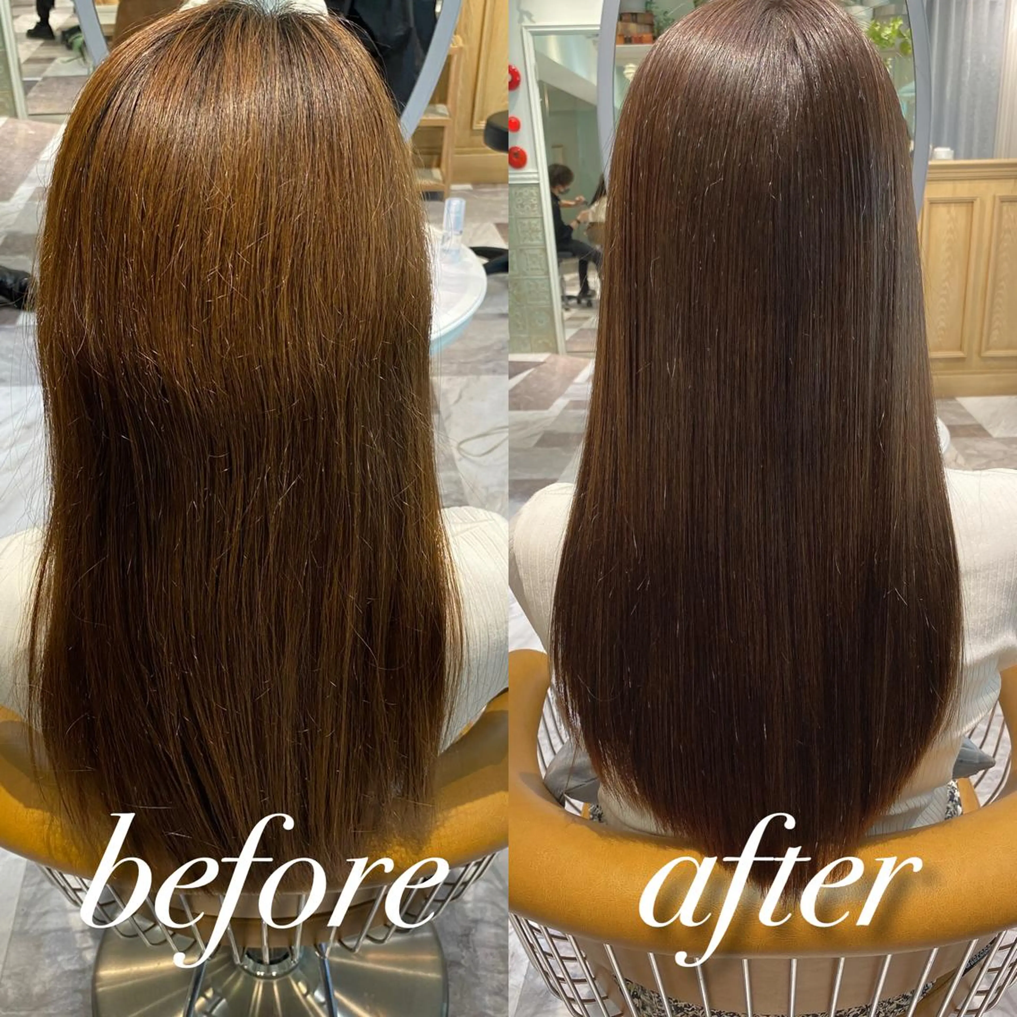 ロング カラー ヘアカラー 縮毛矯正 トリートメント レイヤーカット/ 顔周り 五島巨幹のヘアスタイル