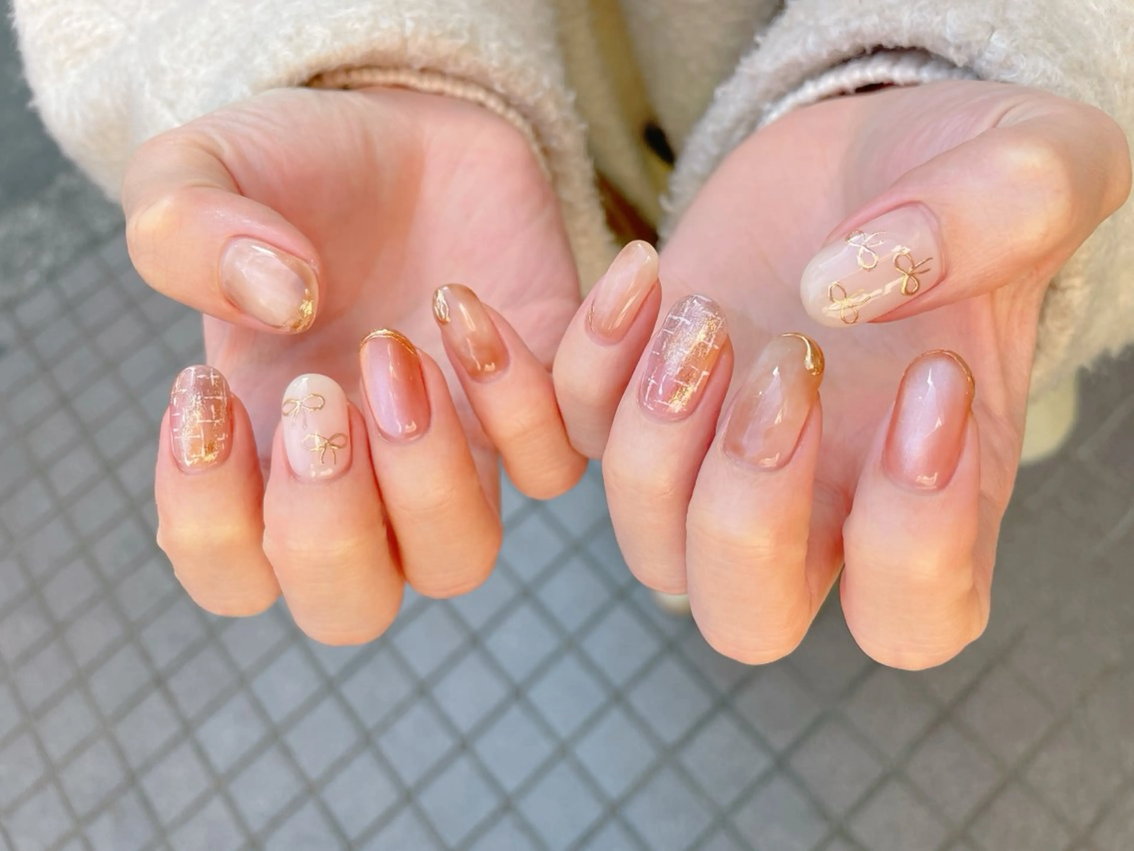 ネイル ジェルネイル ニュアンスネイル パラジェル 春ネイル nailroom  OHANA所属・nailroom OHANA🌴のネイルデザイン