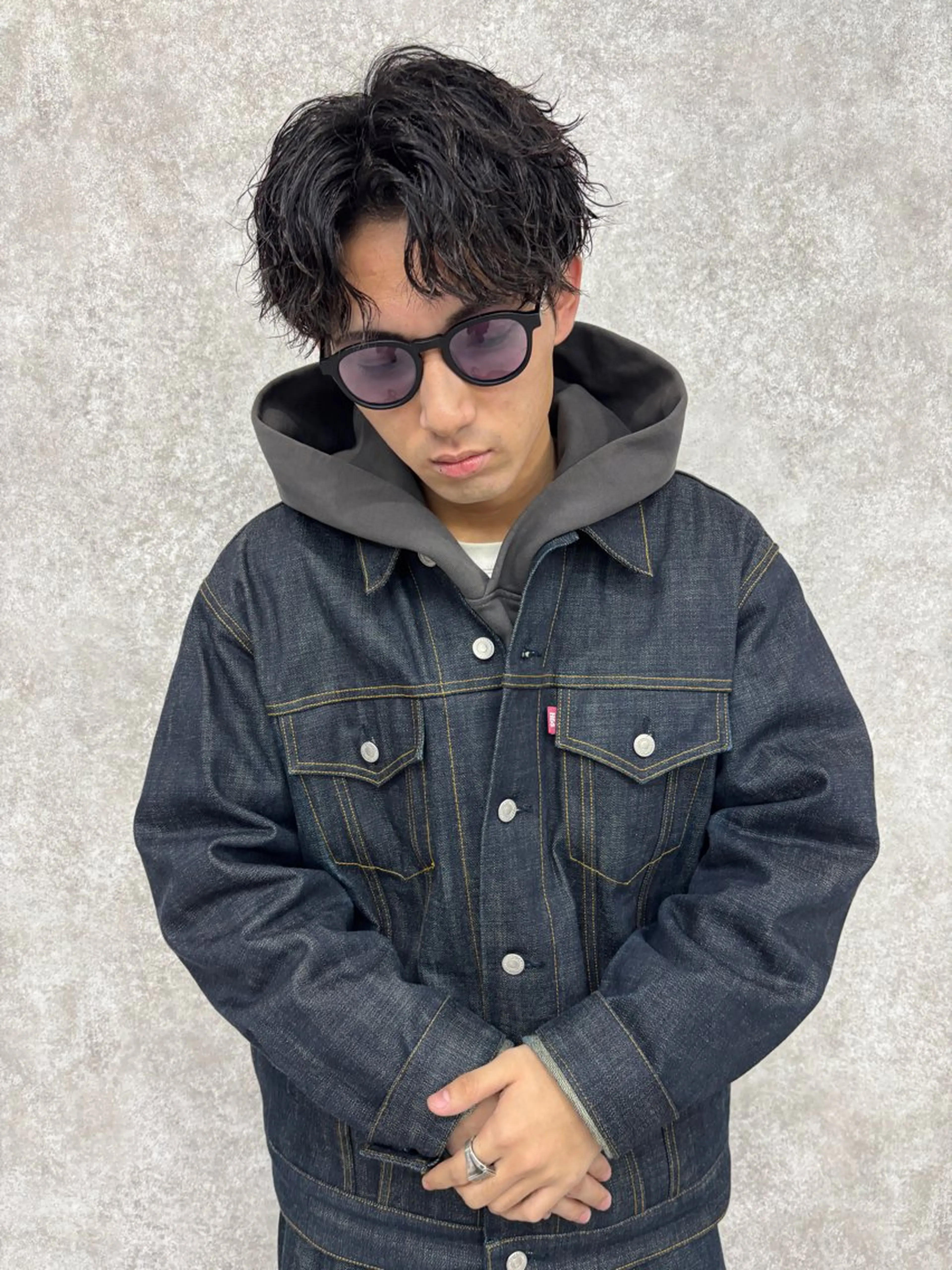 パーマ メンズ 谷 勇汰のヘアスタイル