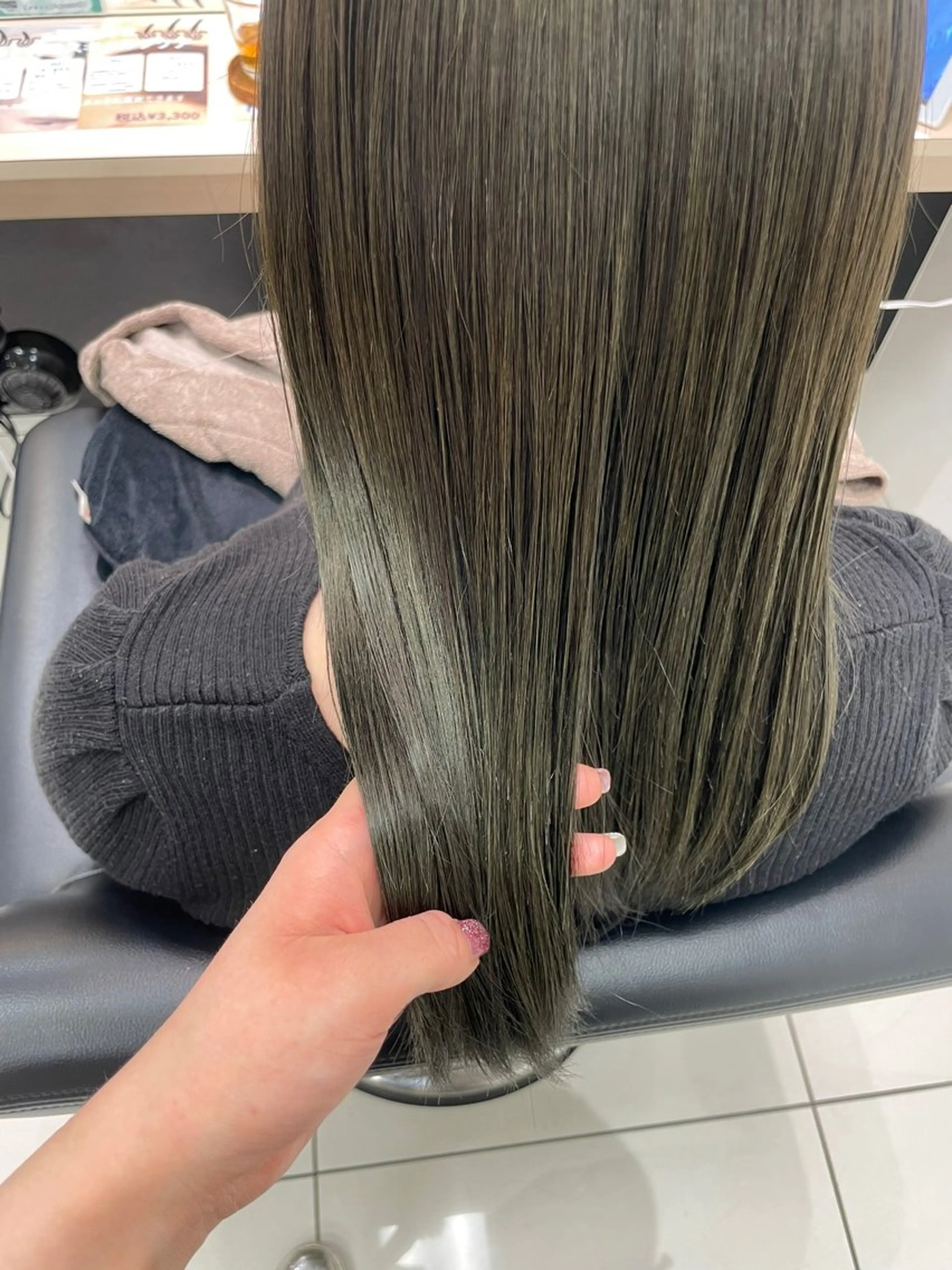 ロング カラー ヘアカラー トリートメント クロスパーマ/うる艶 カラー/Kurumiのヘアスタイル