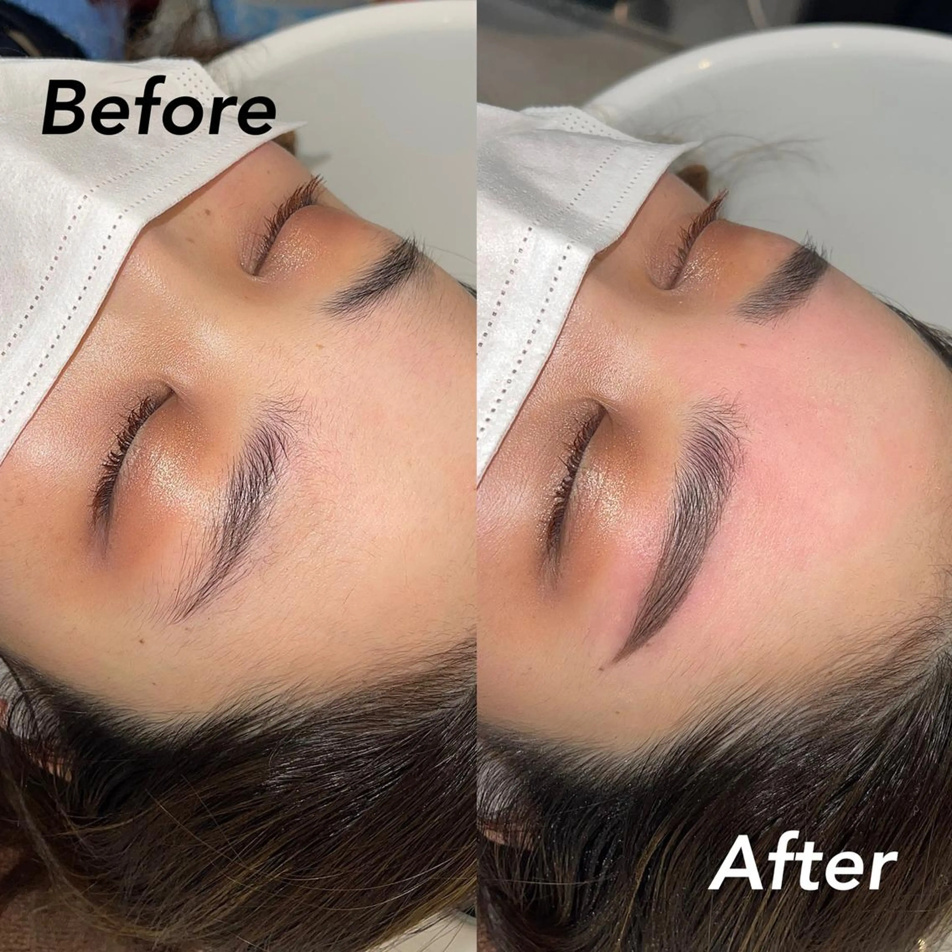 🍀5週以内のご来店🍀ハリウッドブロウリフト(Wax脱毛込み)🌼パーマ+Wax脱毛+眉メイク🌼の写真