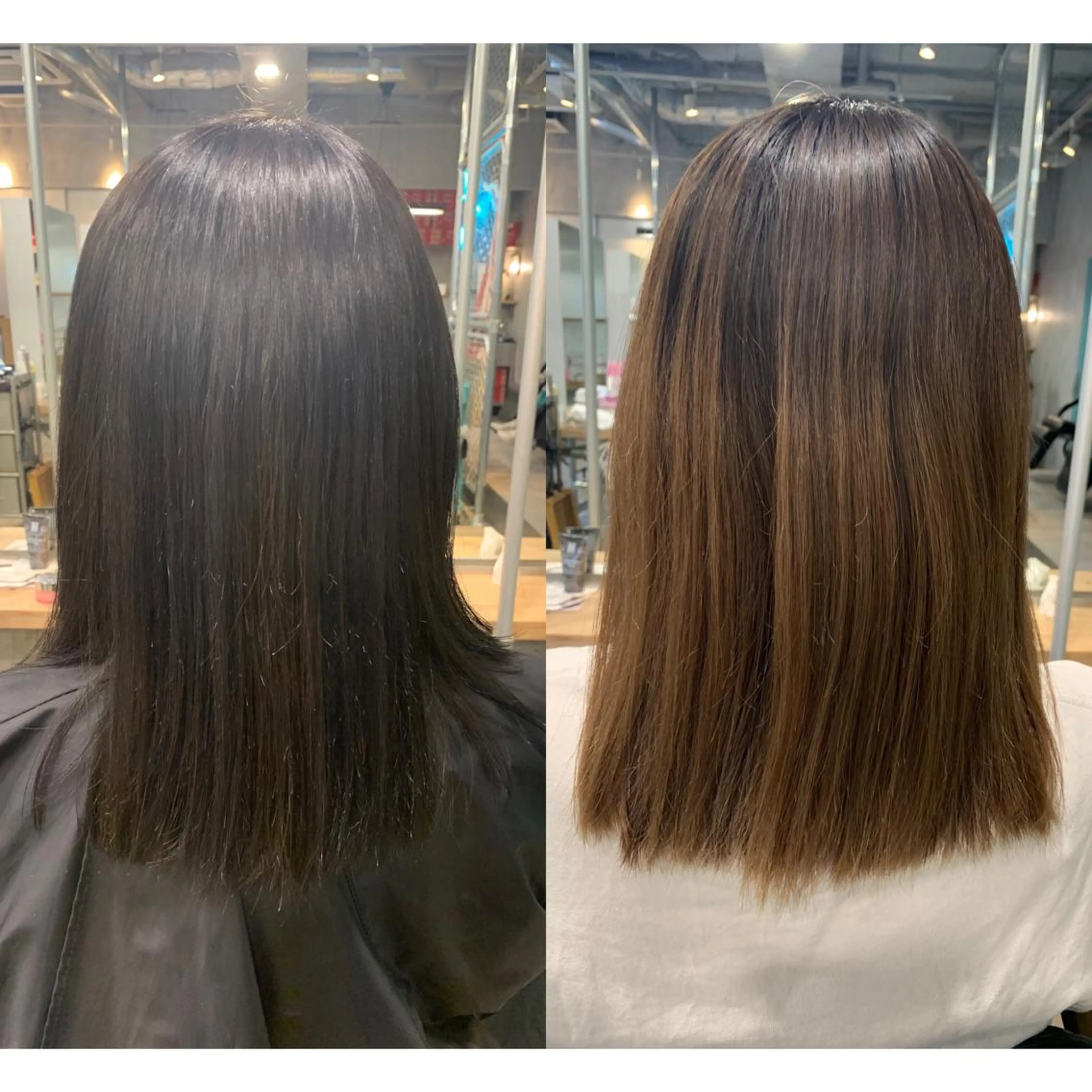 ミディアム カラー ショート🌼パーマ 本間正子のヘアスタイル