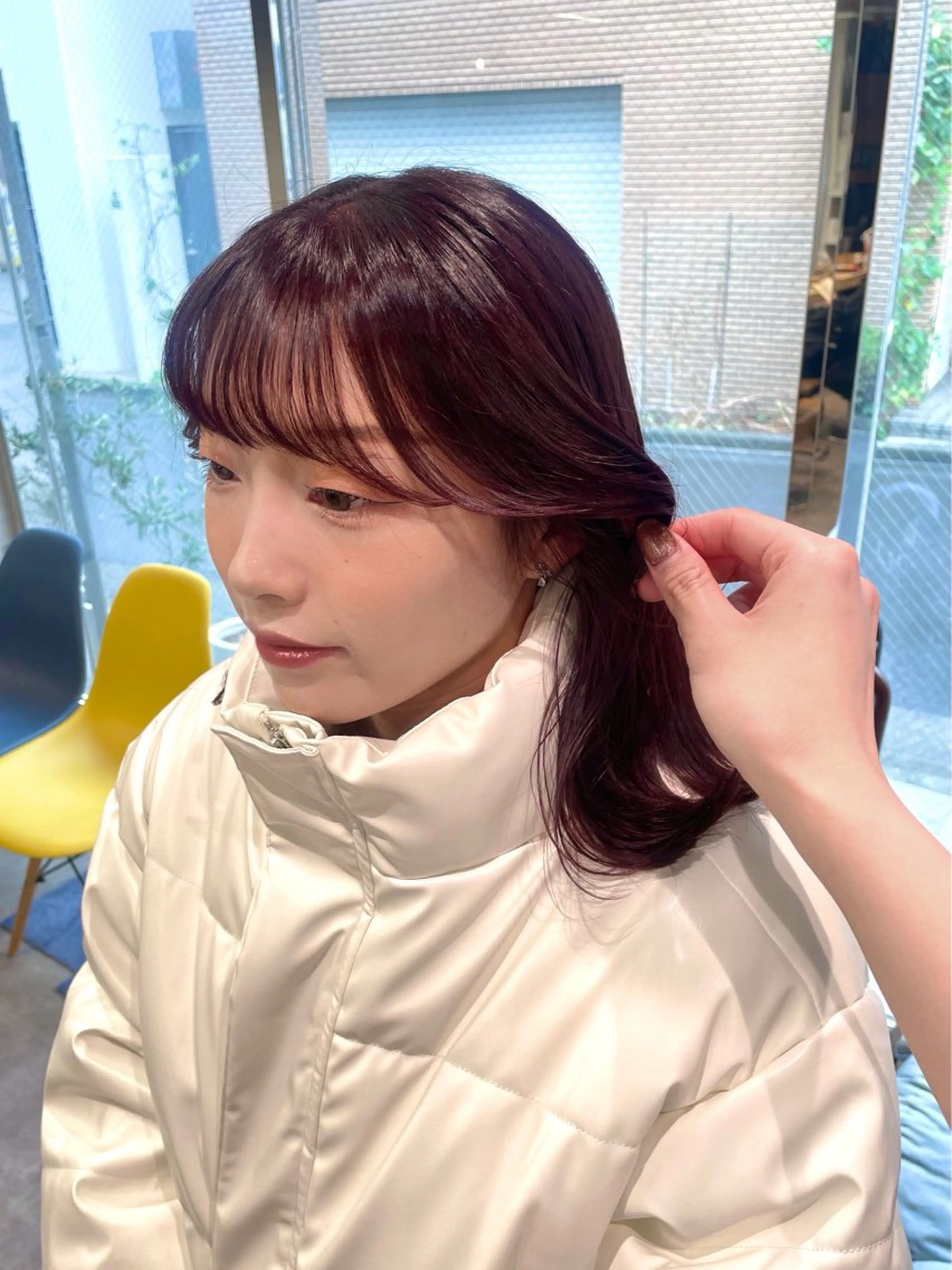 ミディアム カラー clam. yuu🦩のヘアスタイル