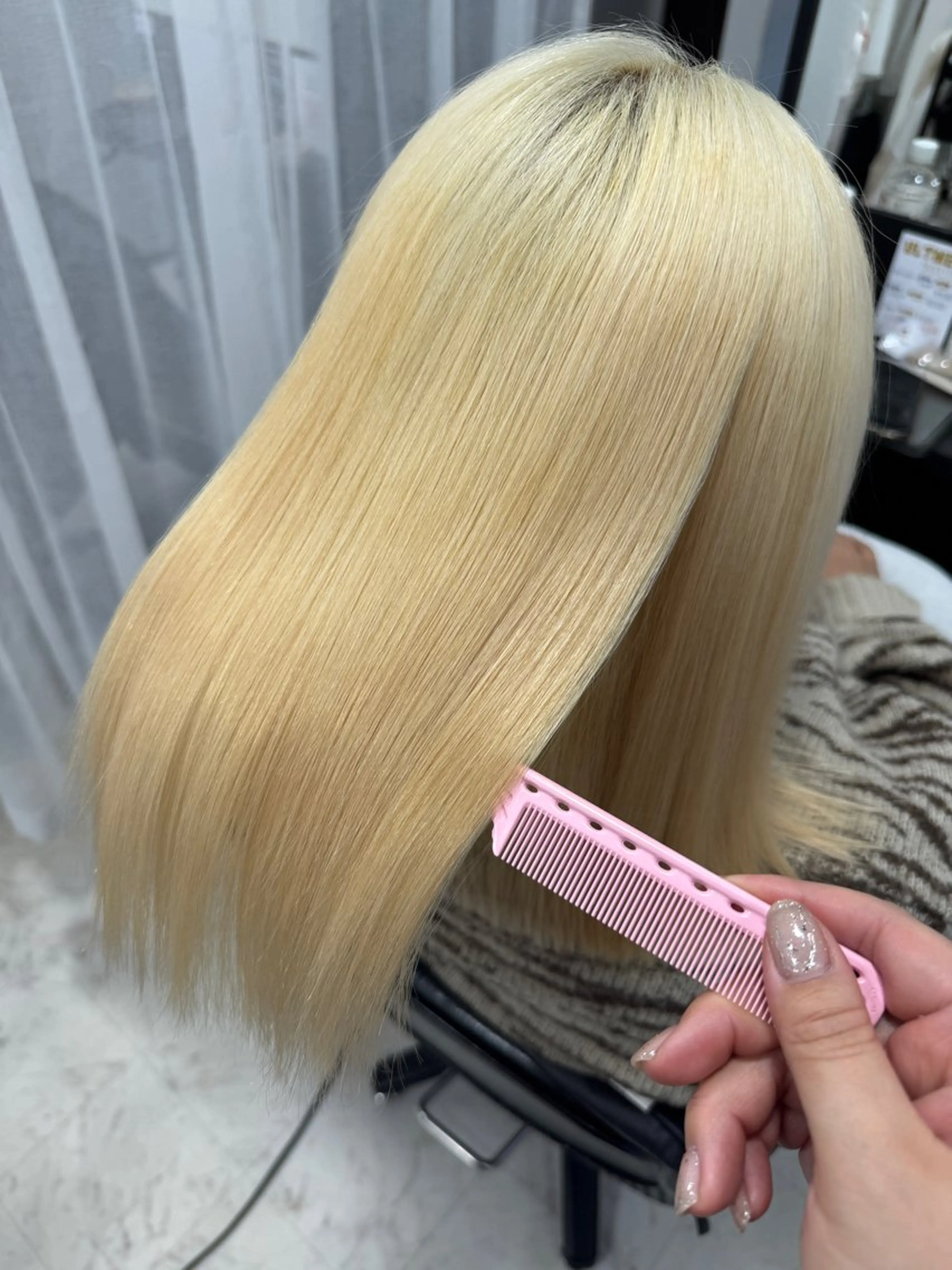 ミディアム カラー カット ヘアカラー トリートメント ヒラガカナ▼ ECLAT HAIRのヘアスタイル