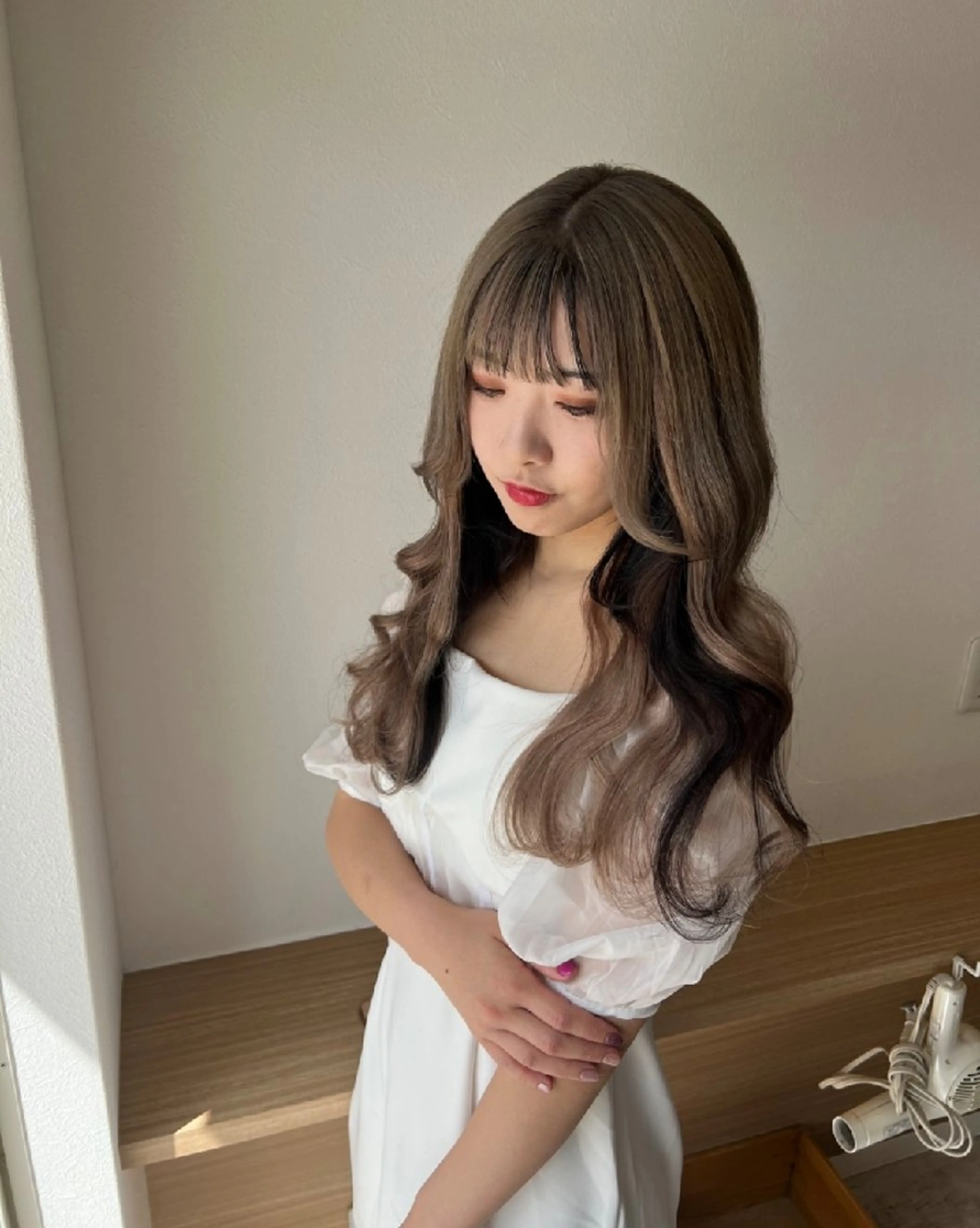 ロング プルエクステ エクステ 髪質改善 カット エクステ 小森 鈴佳のヘアスタイル