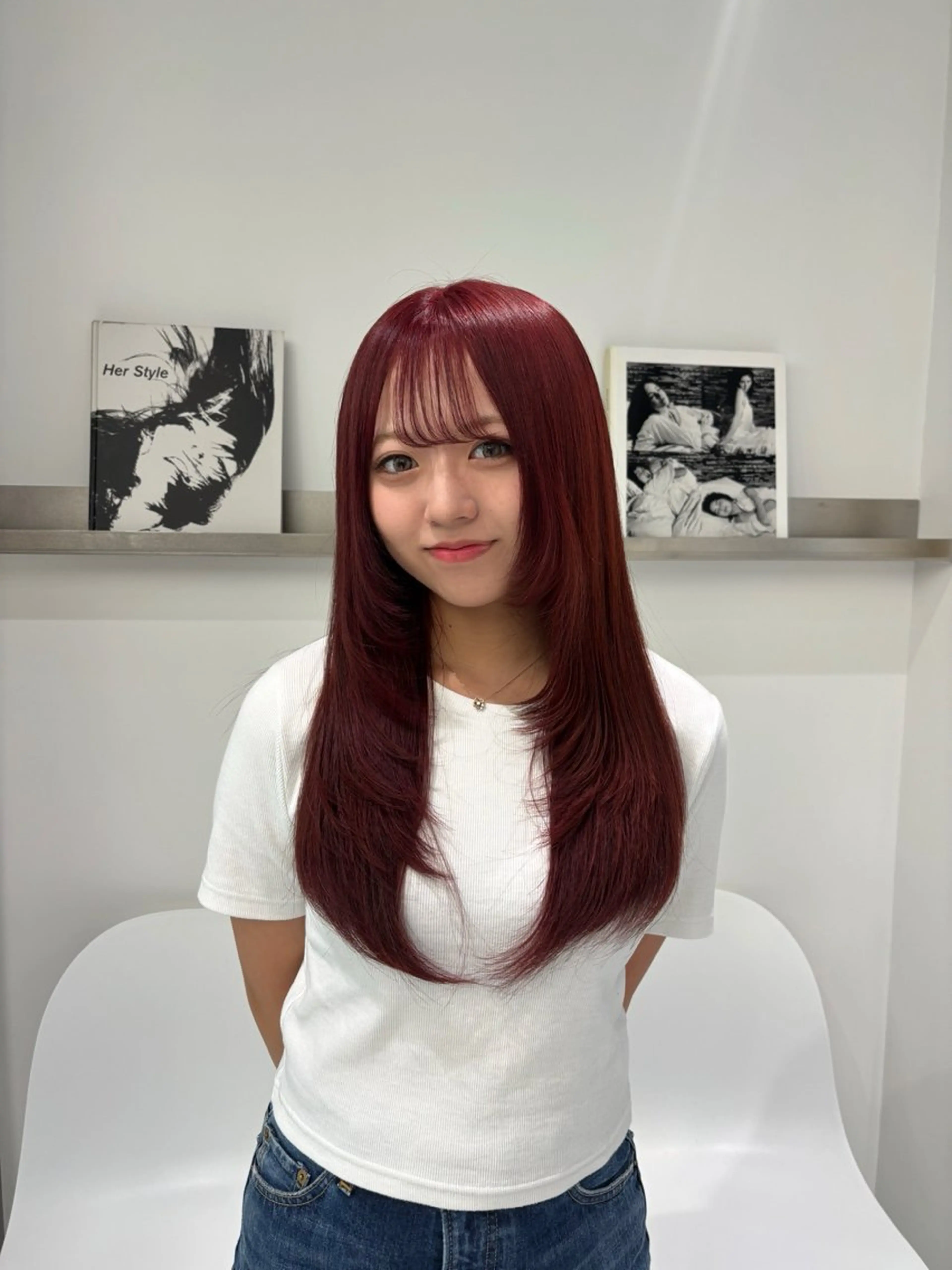 ロング カラー ヘアカラー ハイトーン/ miyu🧚🏻のヘアスタイル