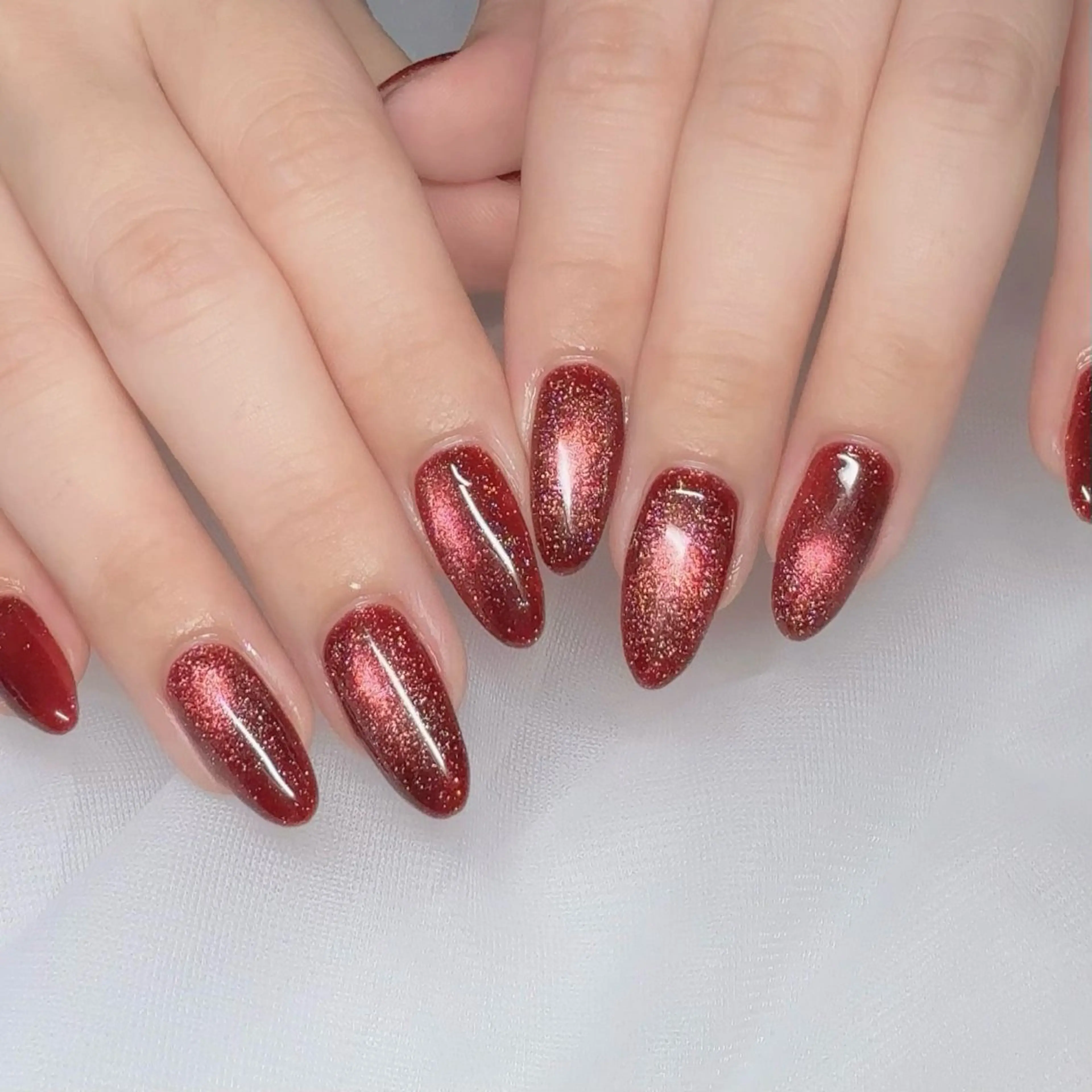 ネイル ジェルネイル キラキラネイル 韓国ネイル マグネットネイル ニュアンスネイル ハンドネイル SAORI🎀 マグネット特化サロンのネイルデザイン