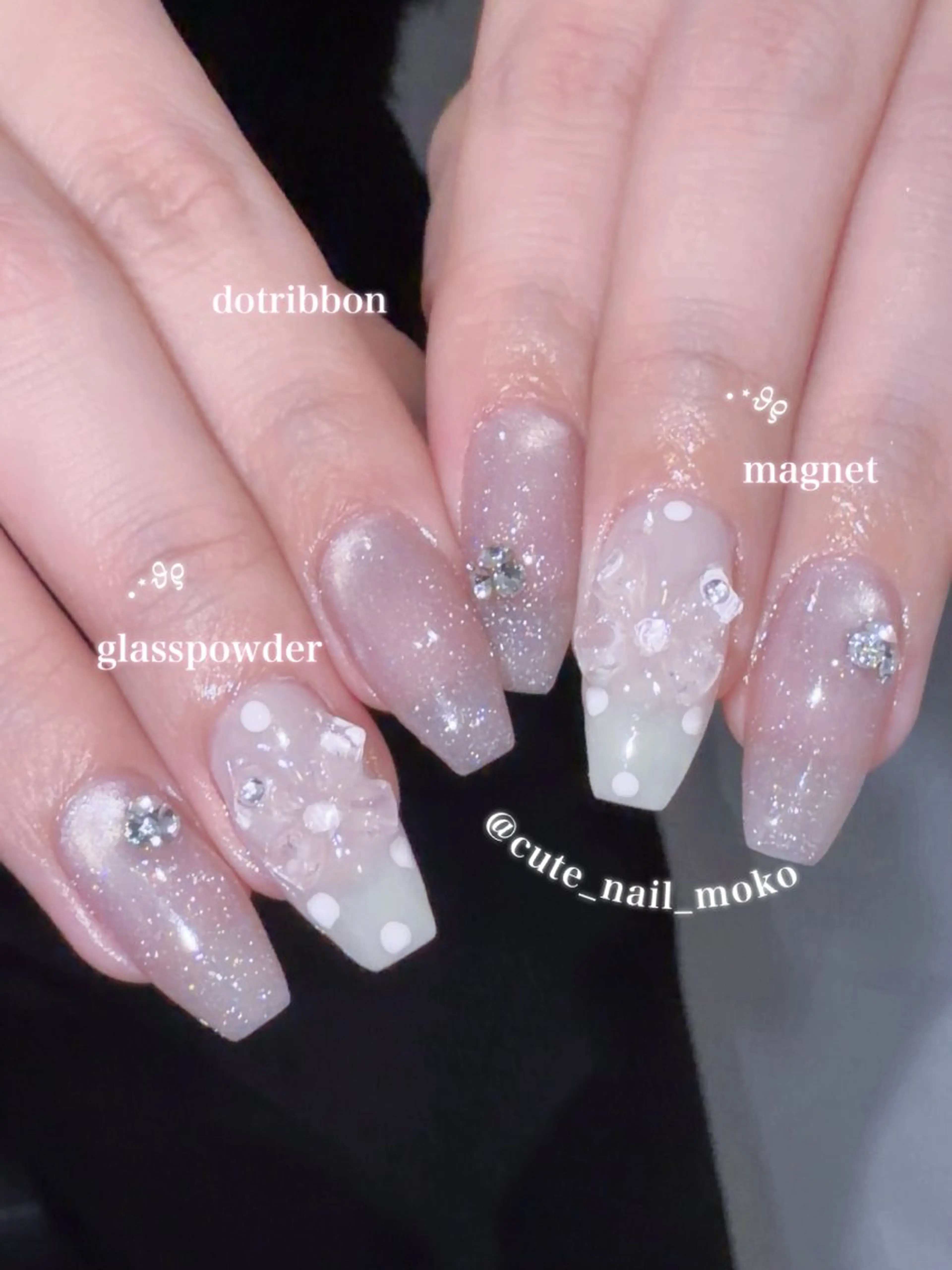 ネイル GO TODAY SHAiRE SALON原宿 Liber所属・️🫧もこ 艶感ネイル🫧のネイルデザイン