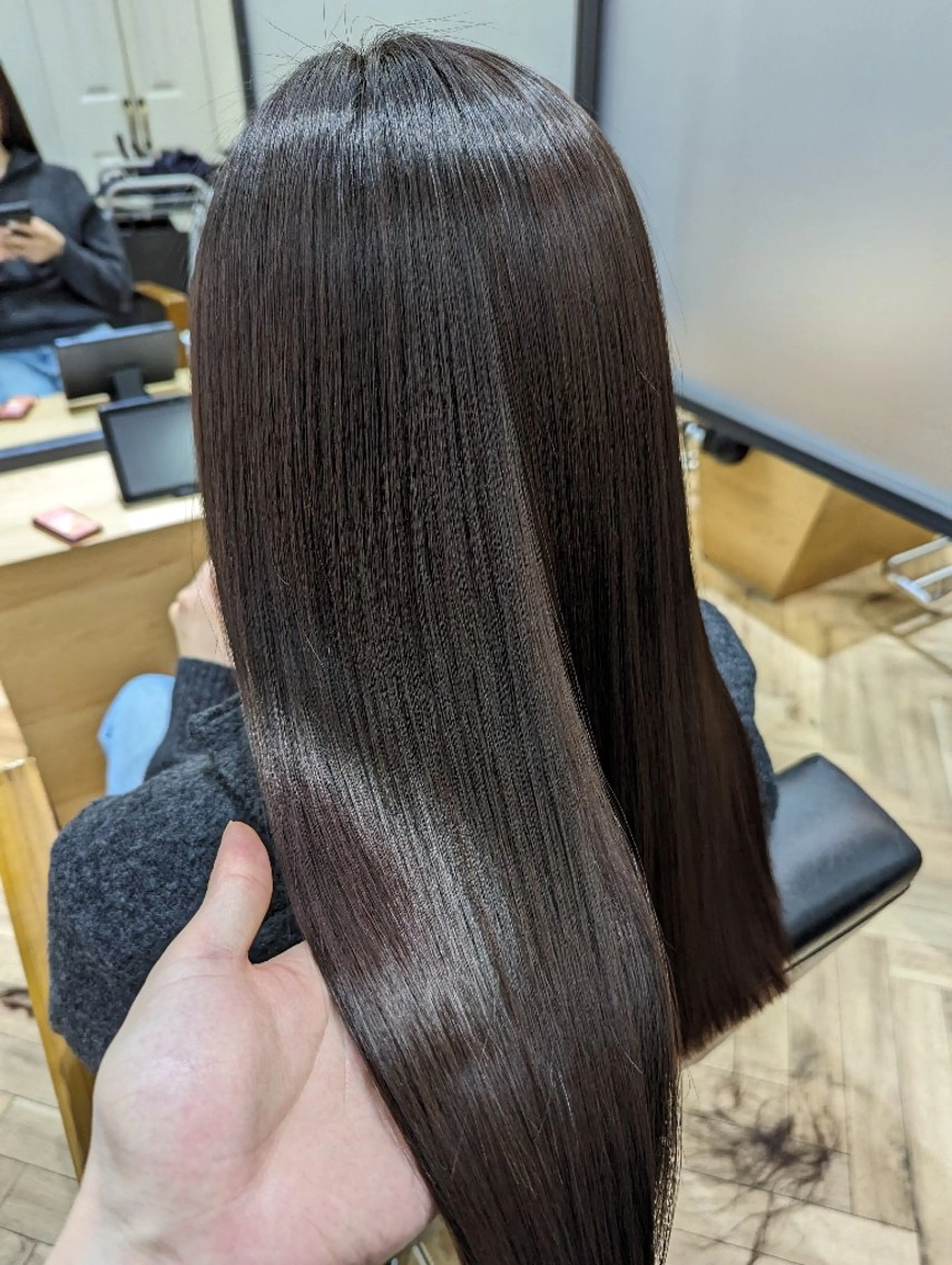 ロング カラー くせ毛 ✨METEO導入店✨ 髪質改善×縮毛矯正のヘアスタイル