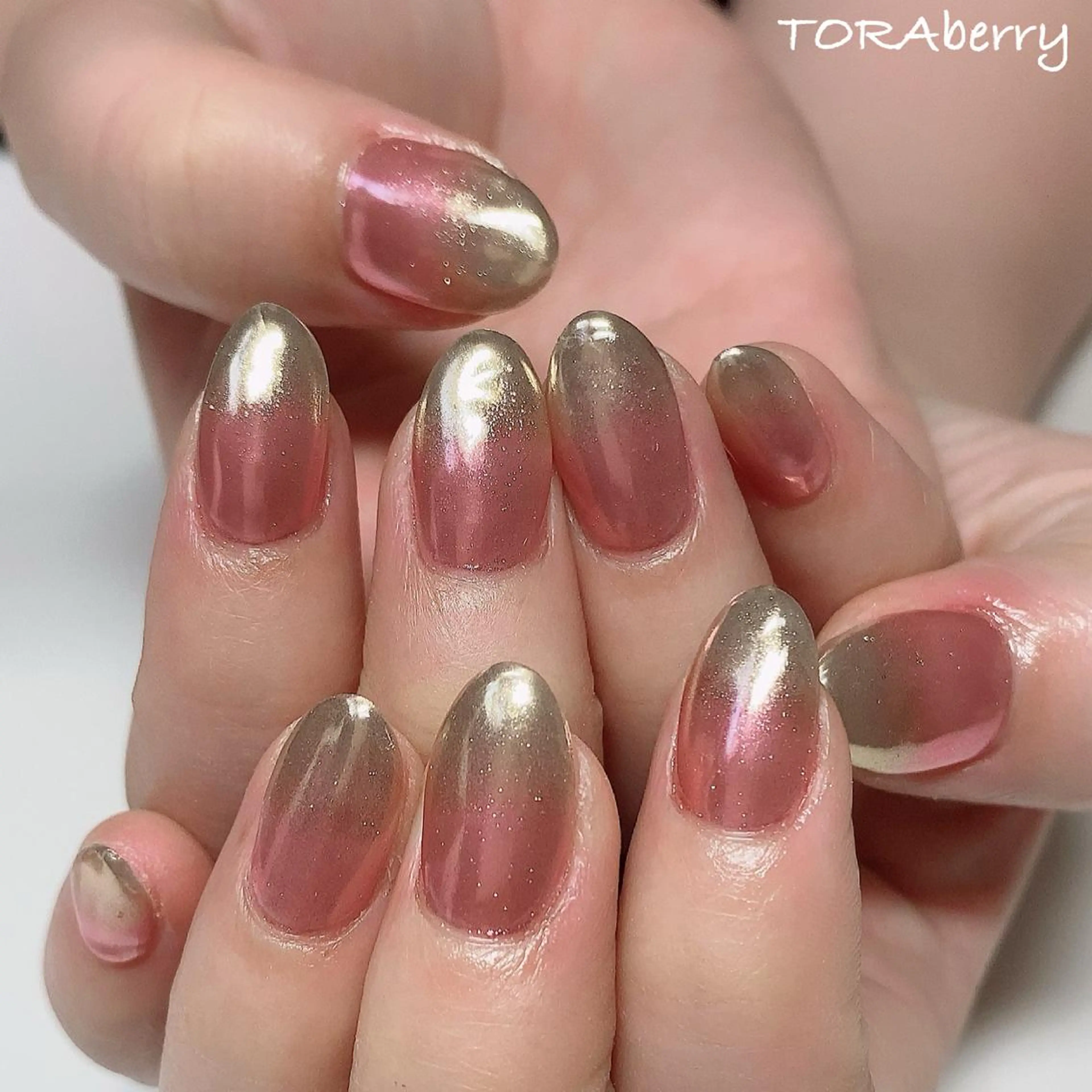 ネイル ミラーネイル ハンドネイル ネイリスト なつみのネイルデザイン