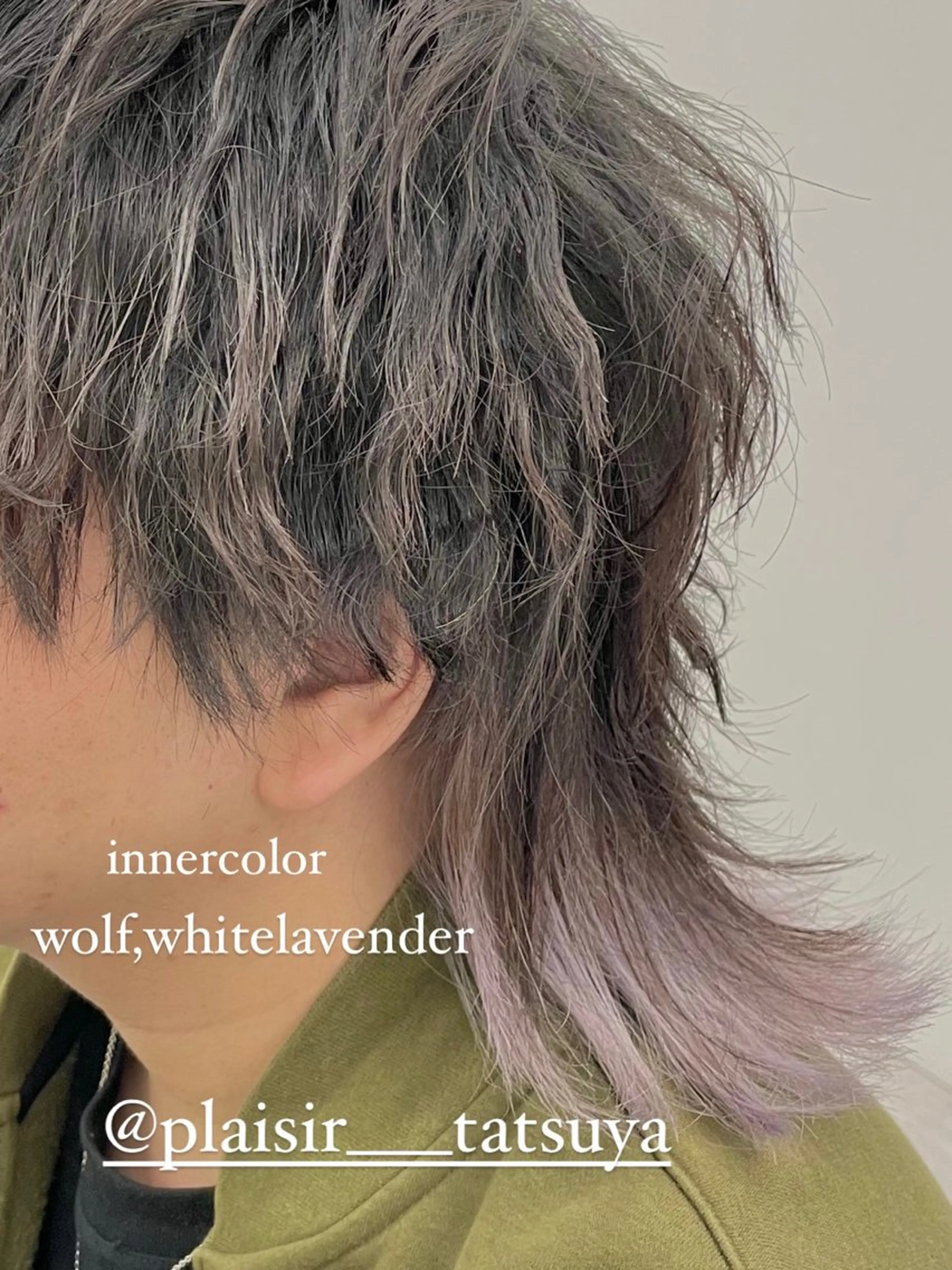 ミディアム カラー デザインカラー インナーカラー カット ヘアカラー トリートメント 佐々木 達也のヘアスタイル