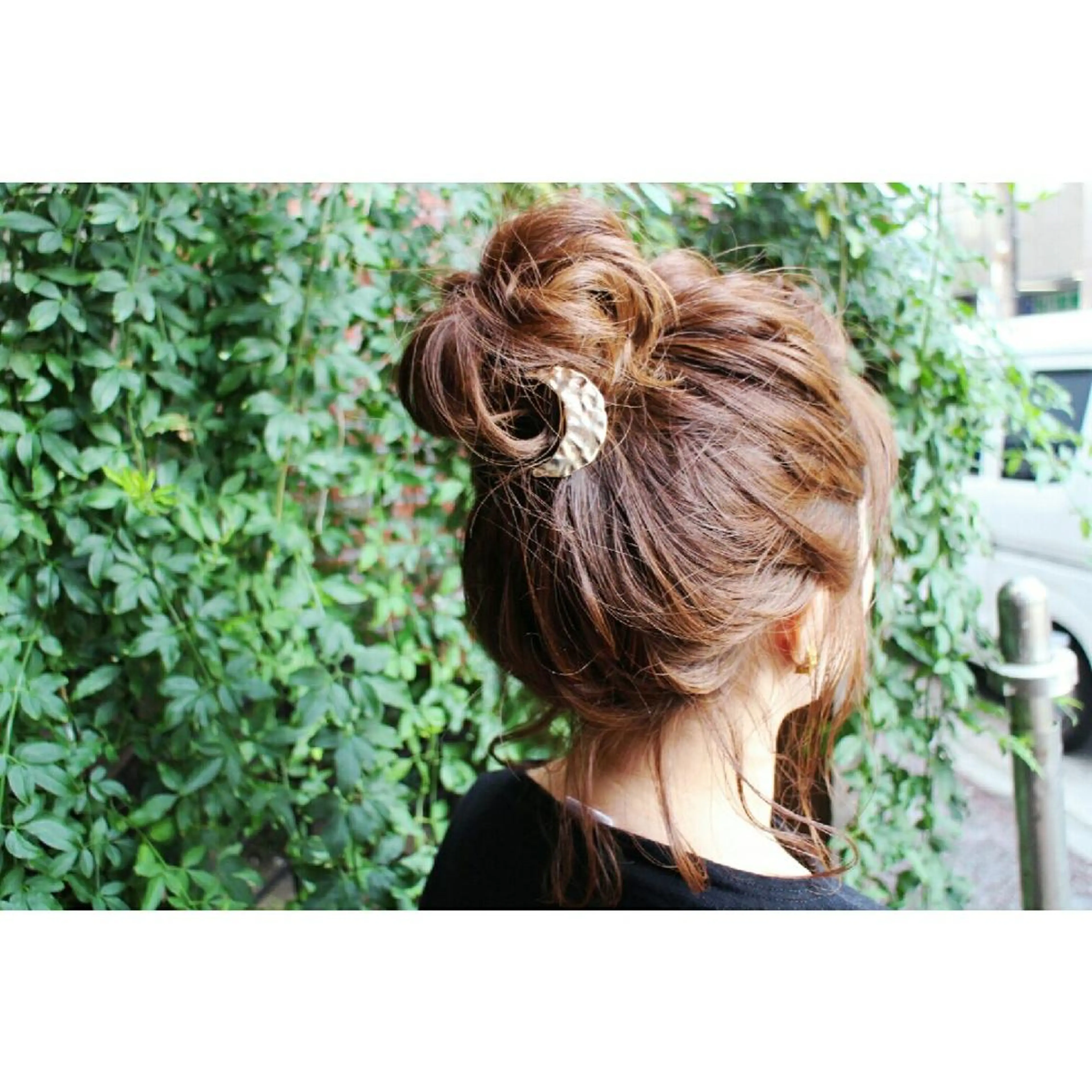 ヘアアレンジ Click所属・クニモトハルナ ボブ/柔らかカラーのヘアスタイル