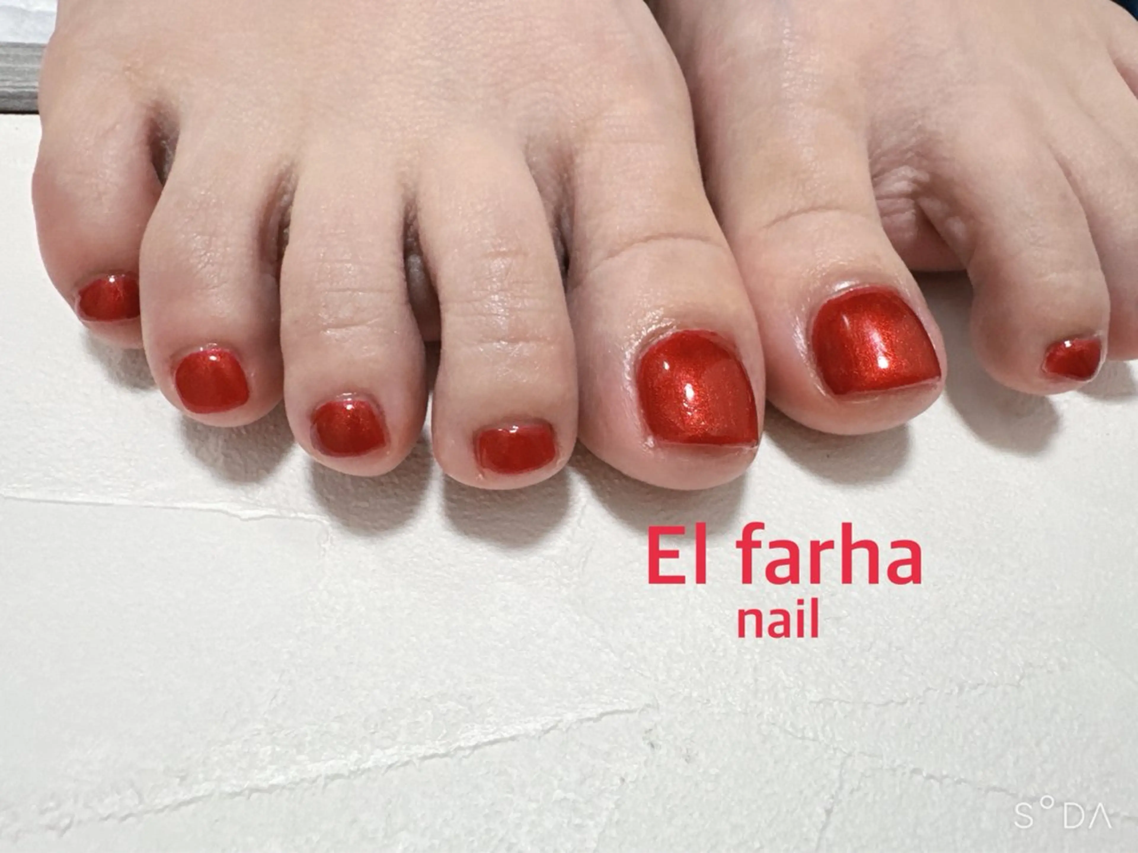 ネイル フットネイル El  Farha nailのネイルデザイン