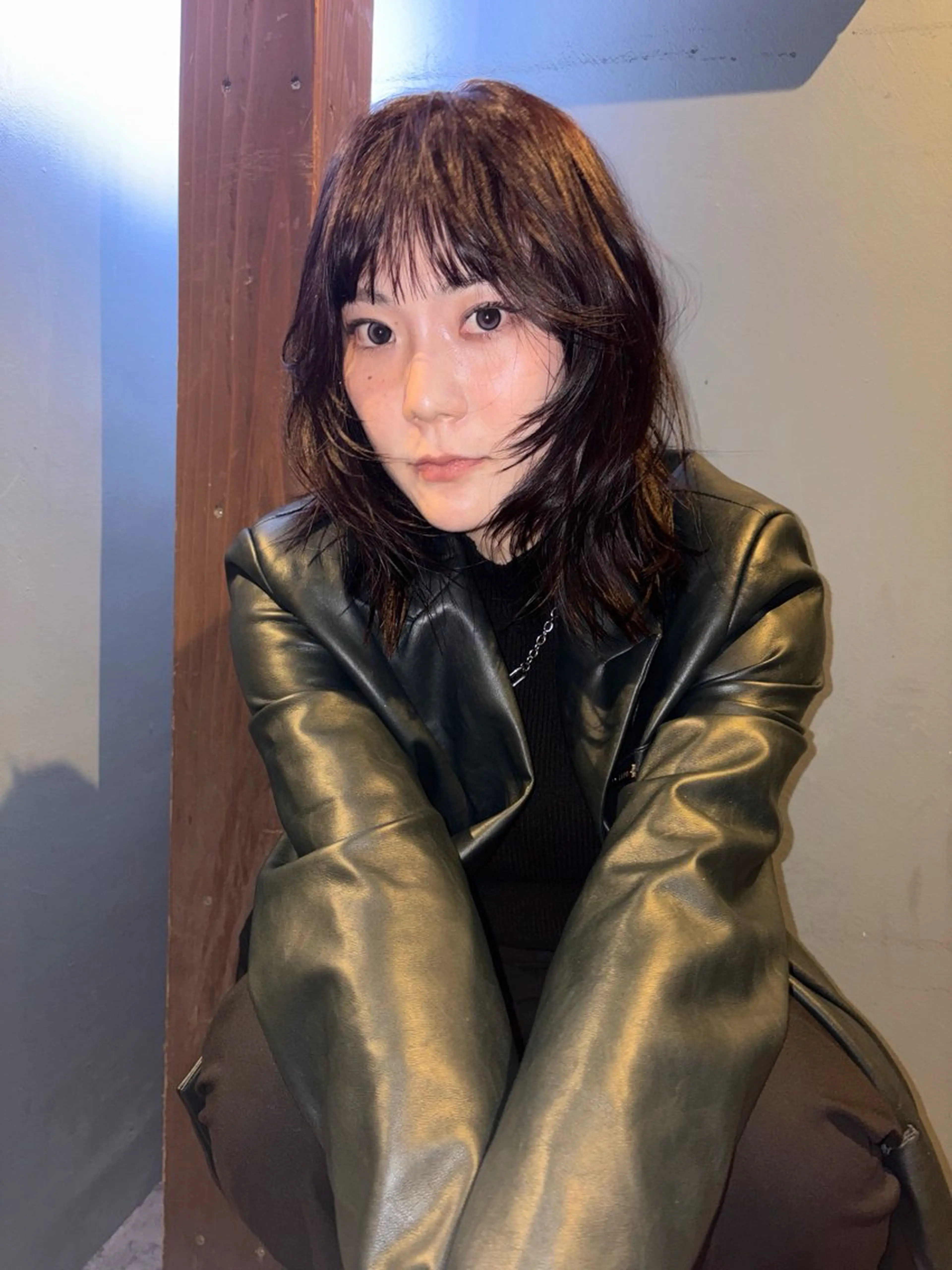 ミディアム カット ハッシュカット🎀 レイヤーカットのヘアスタイル