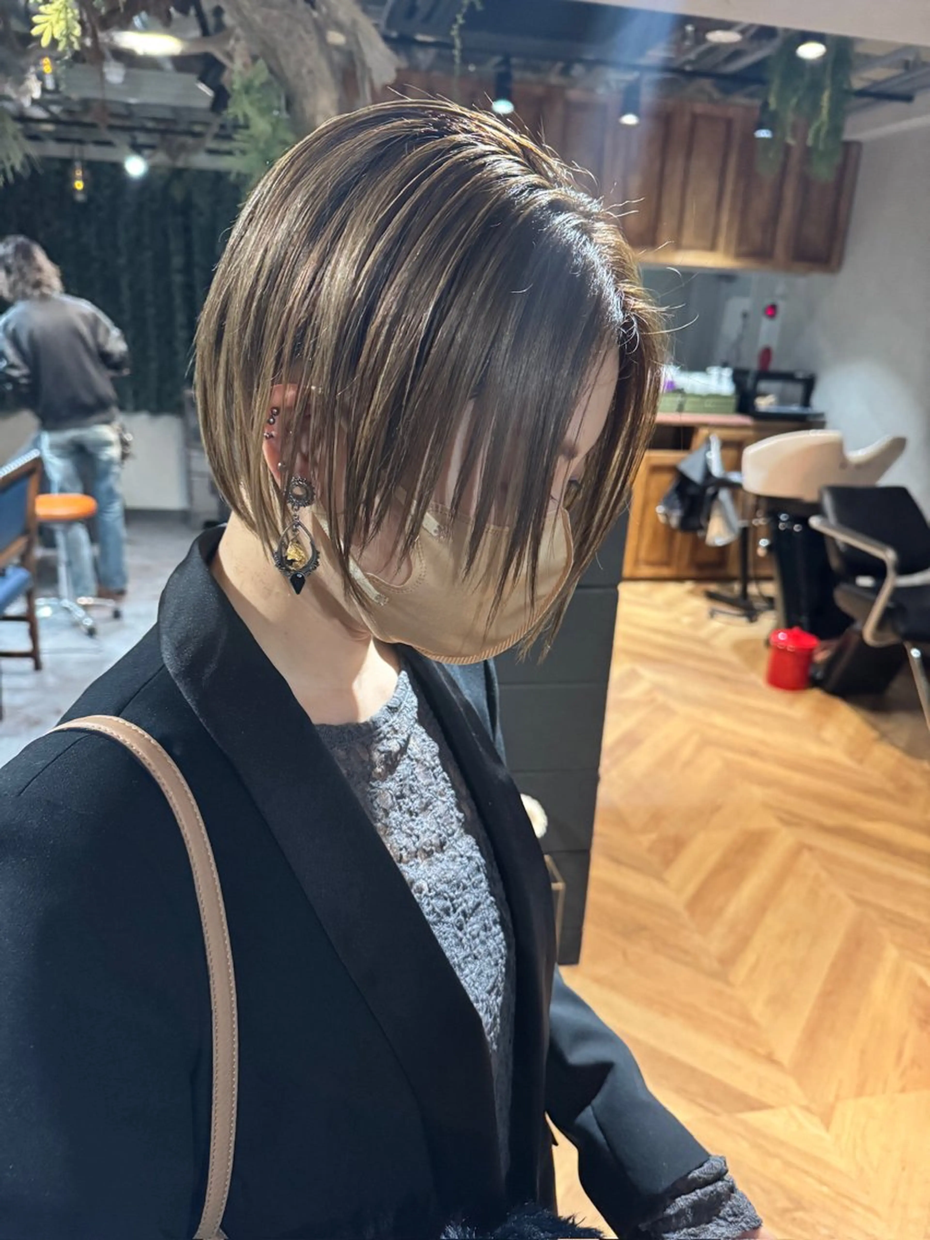 【ミニモ限定価格】透明感カラー+髪質改善改善トリートメント¥12500→9000の写真