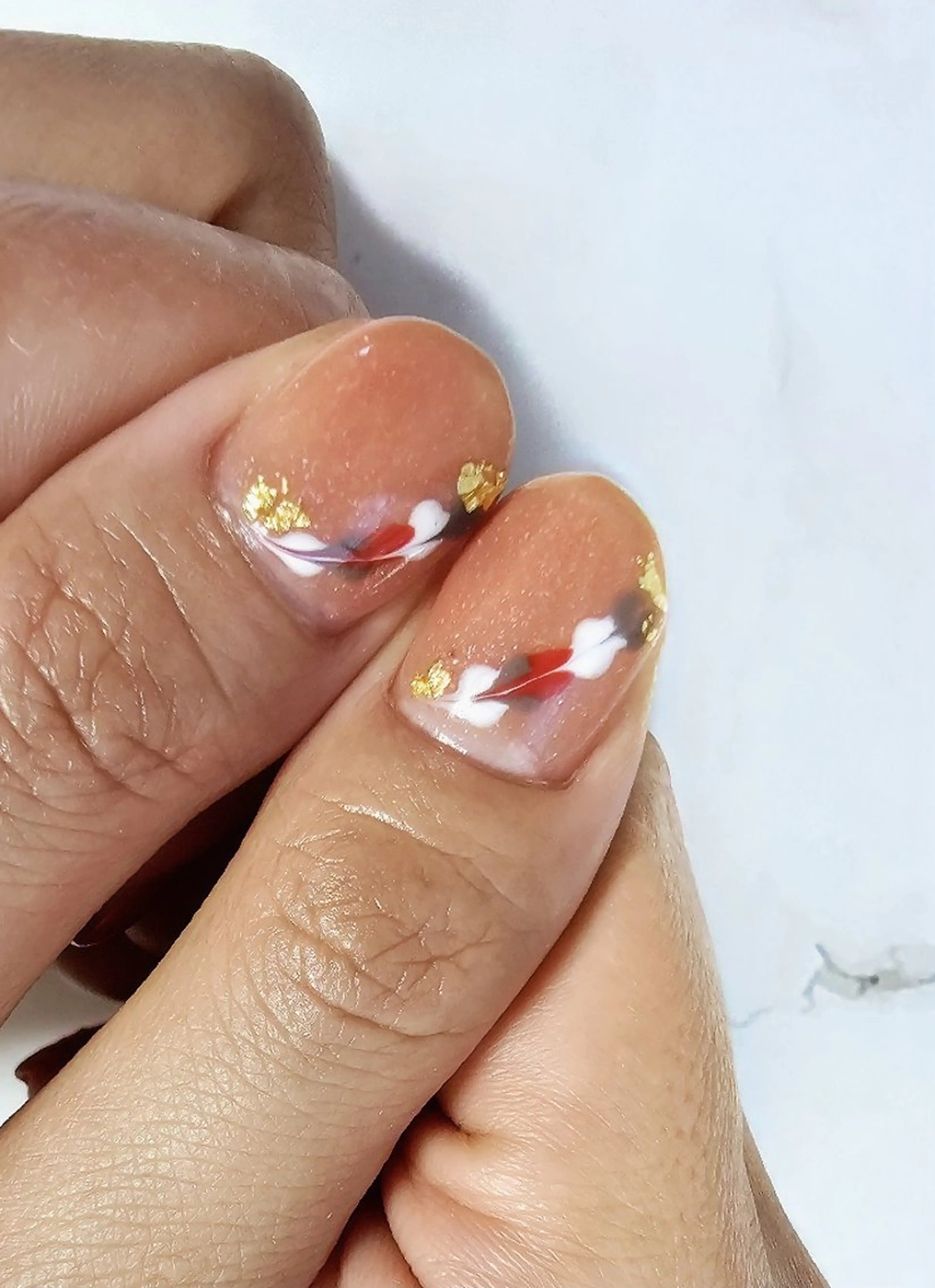 ネイル ハート バレンタイン Chika  Nail MIRAIのネイルデザイン