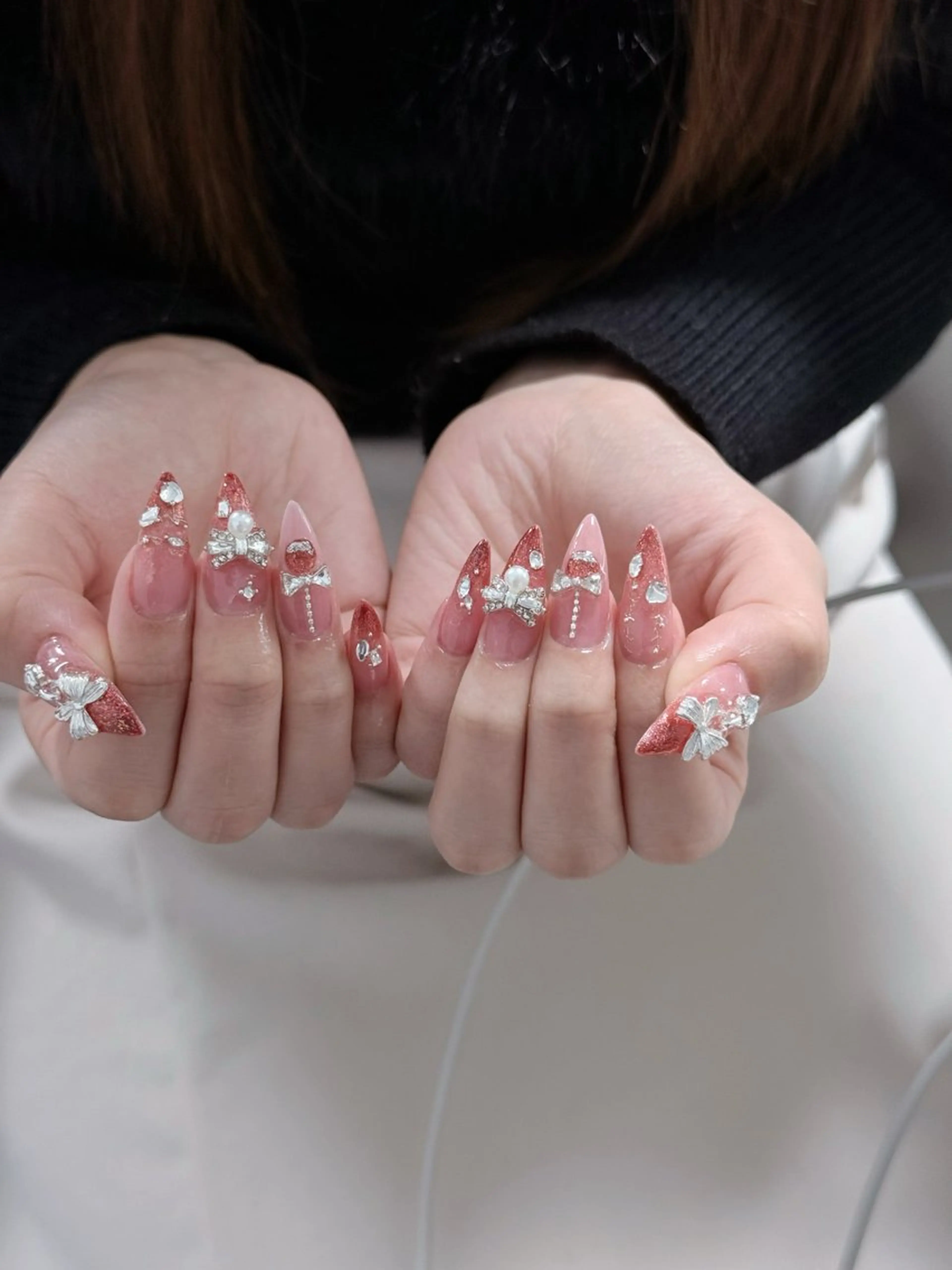 ネイル グラデーション ネイルチップ ハンドネイル Kitty Nailのネイルデザイン