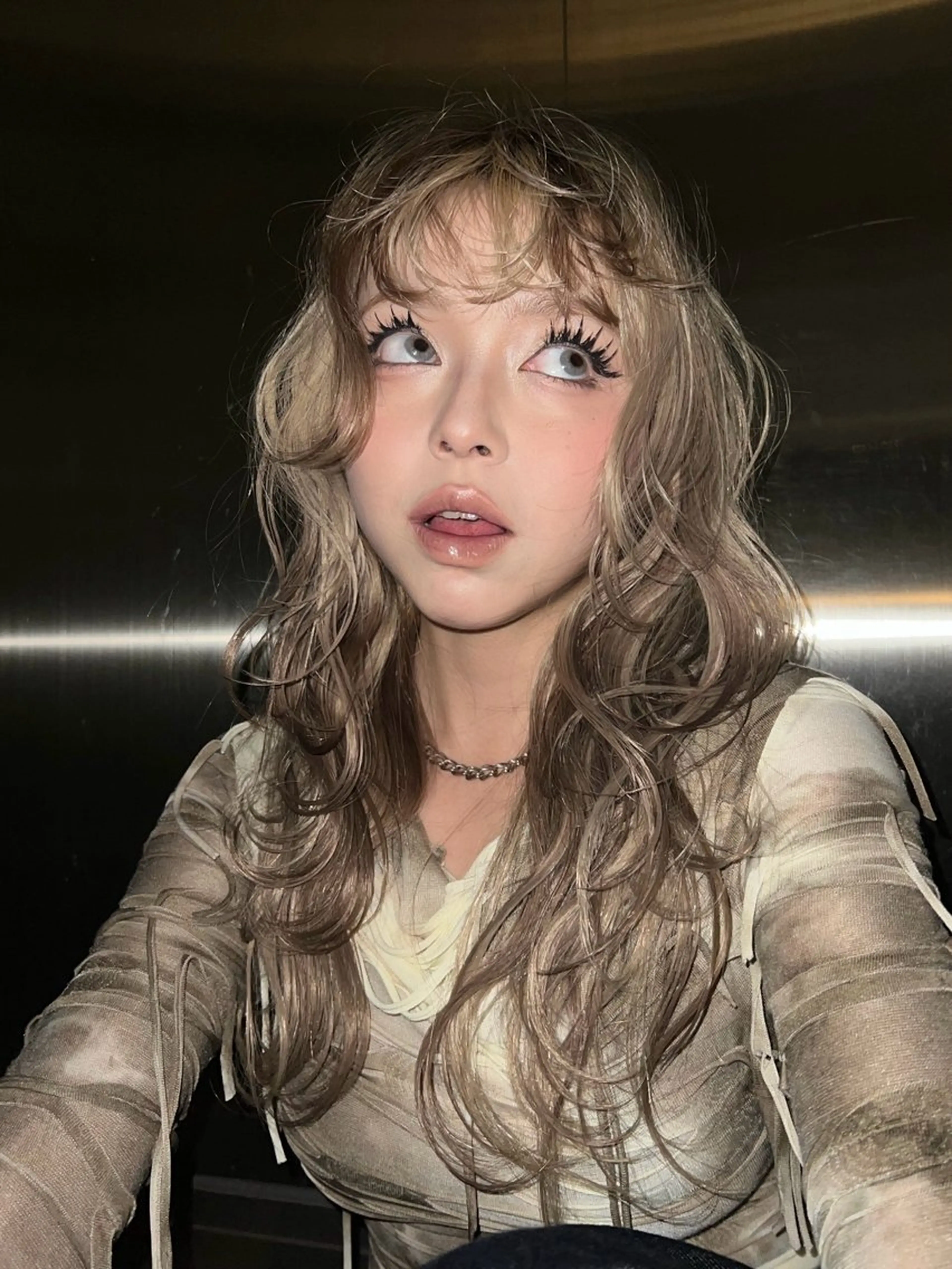 ロング カラー カット ヘアカラー belle   表参道　terrace所属・抜きっぱなしブロンド /ハイトーン/カナタのヘアスタイル