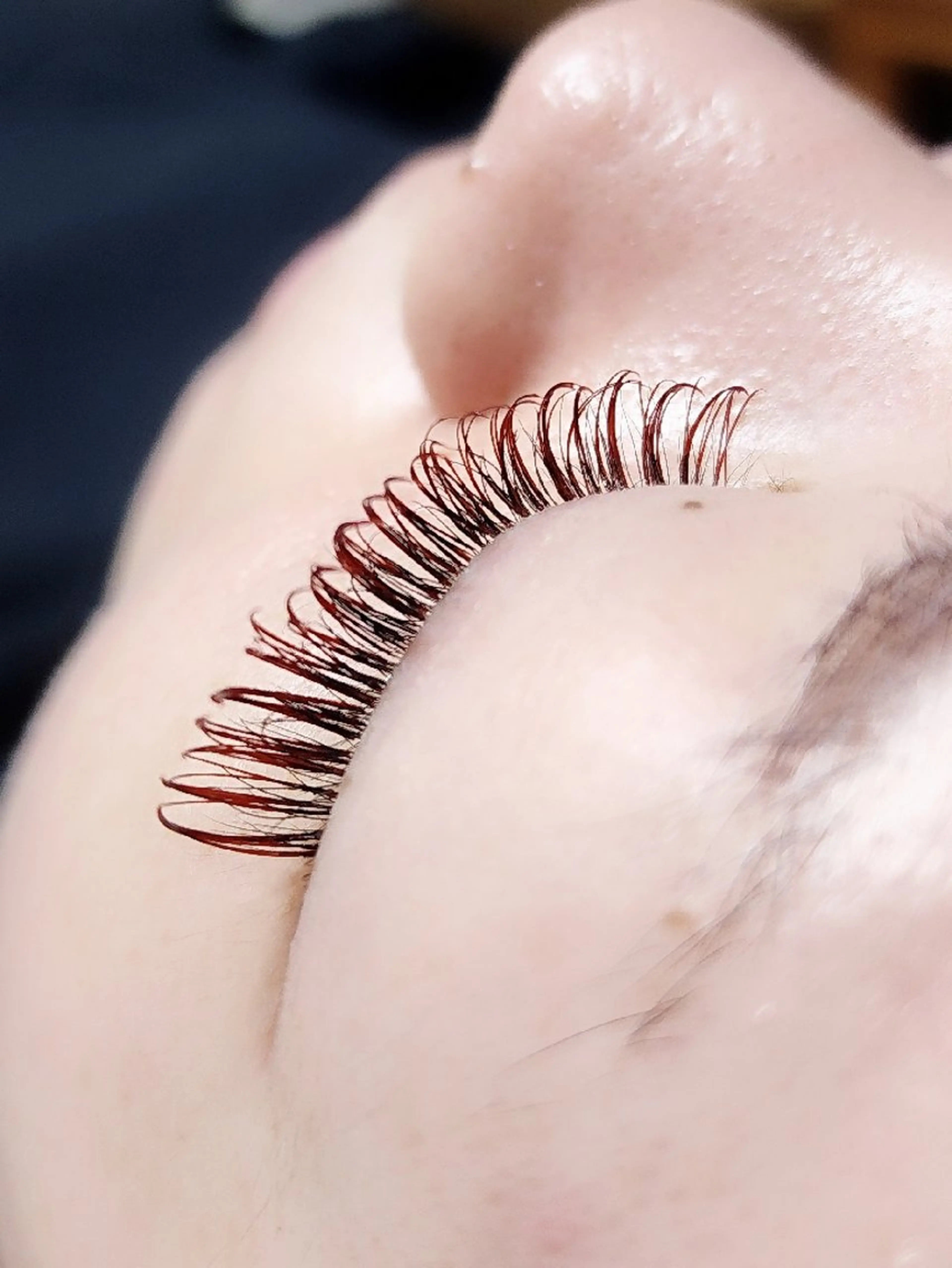 マツエク・マツパ 付け放題 バインドロック 束感まつ毛 カラーマツエク フラットラッシュ Ｍ salon アイラッシュのマツエク・マツパデザイン