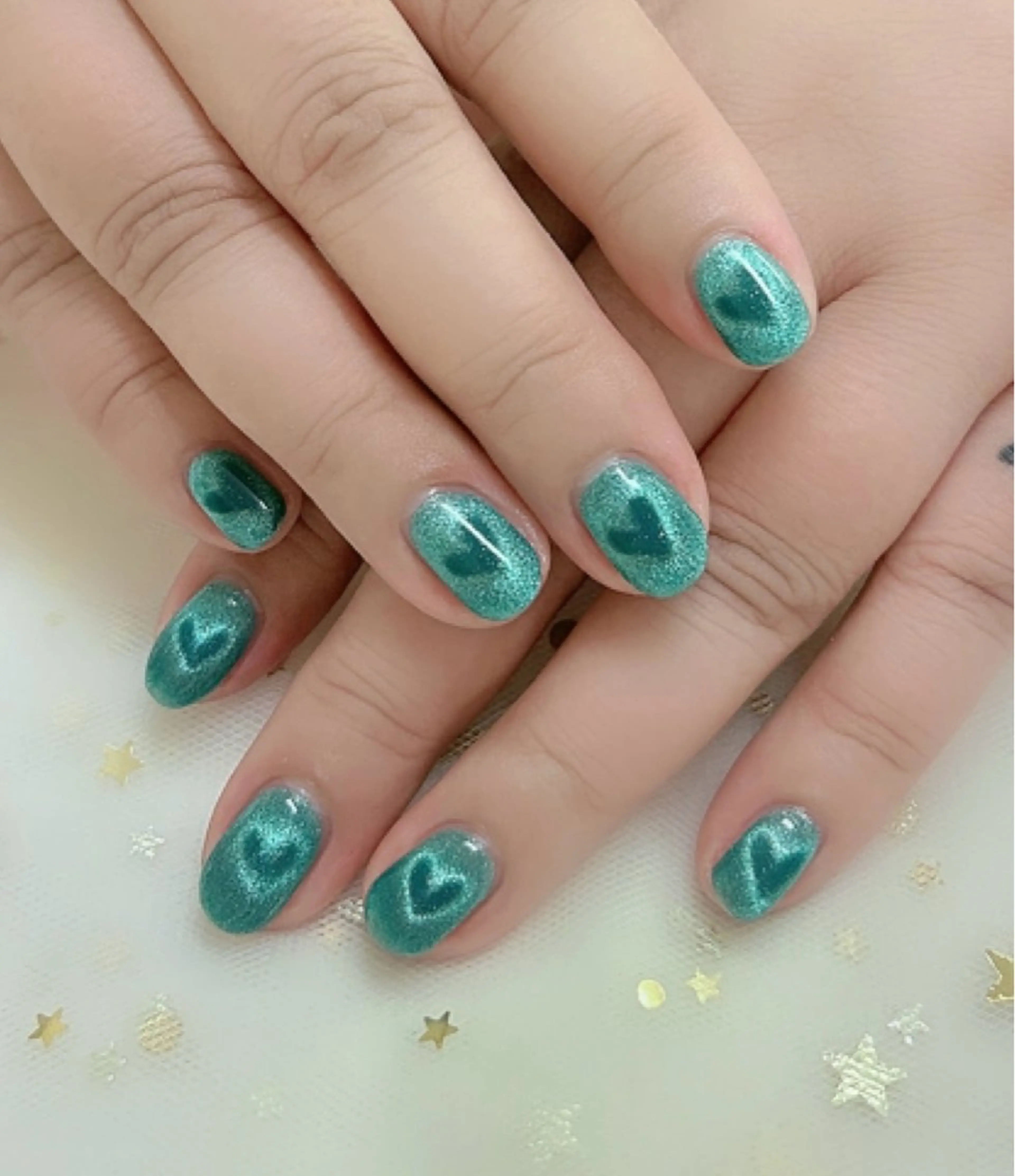 ネイル マグネットネイル ハンドネイル 上福岡 らんらんのネイルデザイン