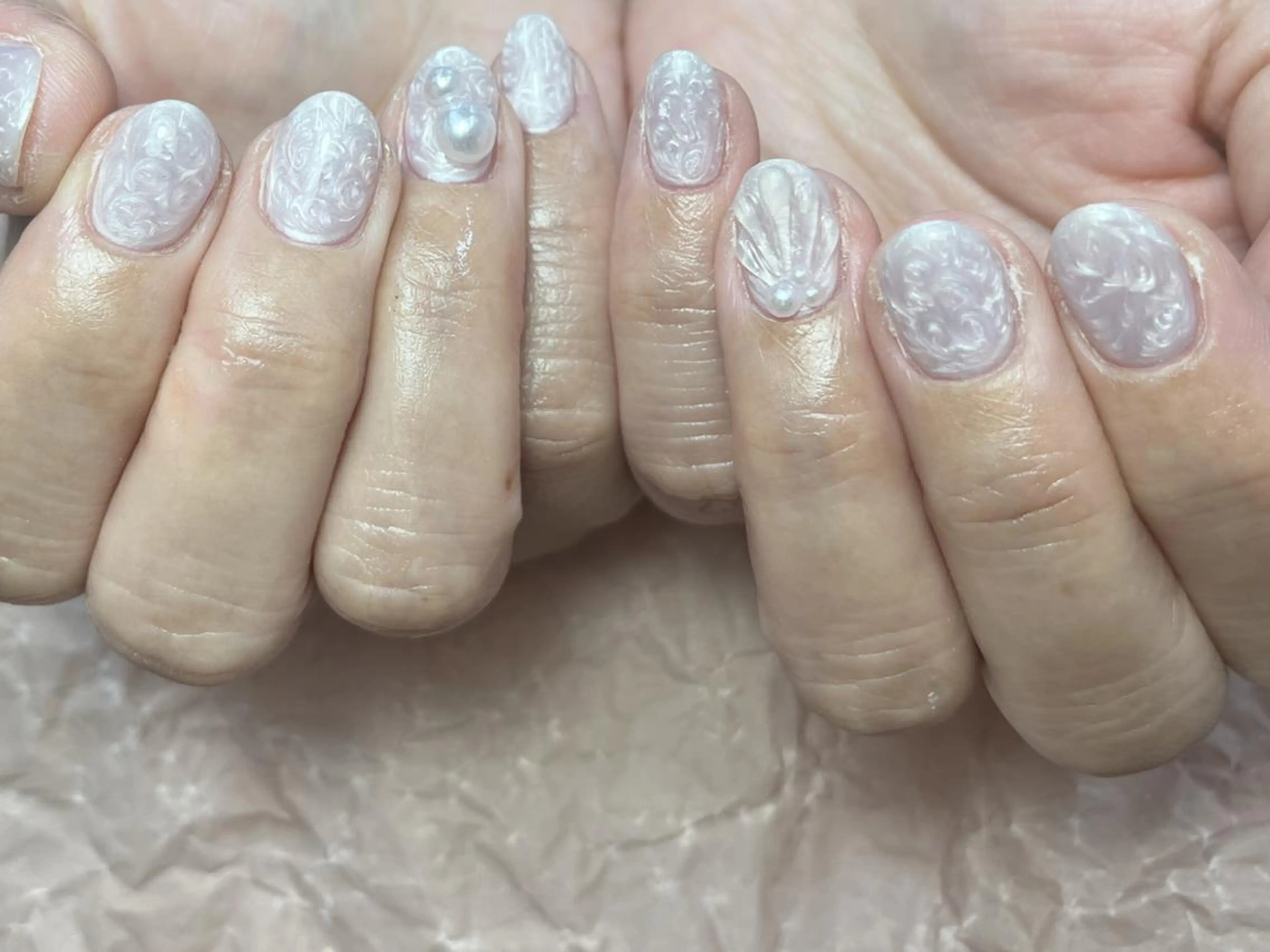 ネイル シンプルネイル ハンドネイル ハンドケア ToliyDeliy Nail Salonのネイルデザイン
