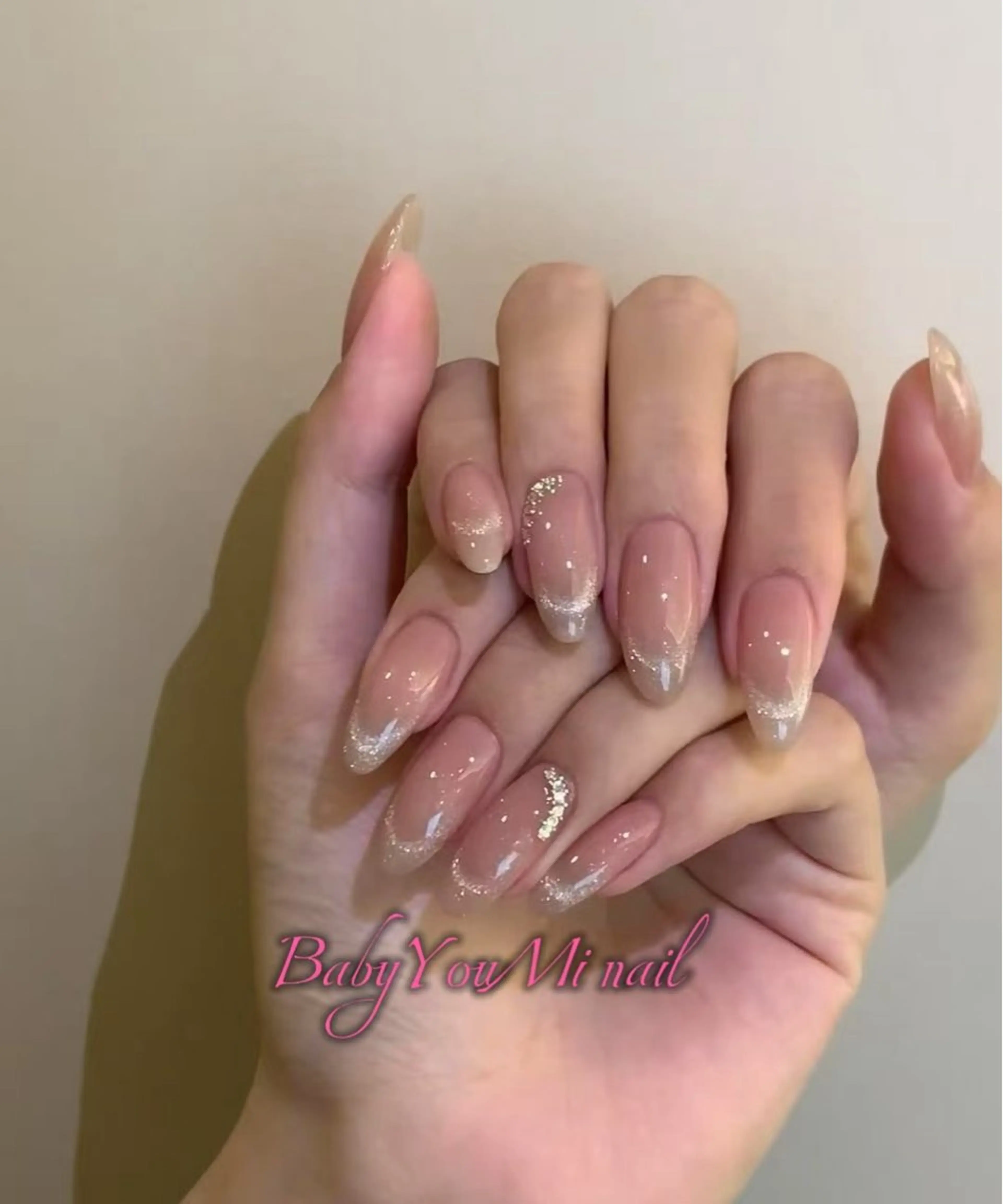 ネイル オーロラネイル フラワーネイル フットネイル フレンチネイル ジェルネイル ハンドネイル BabyYouMi nailのネイルデザイン