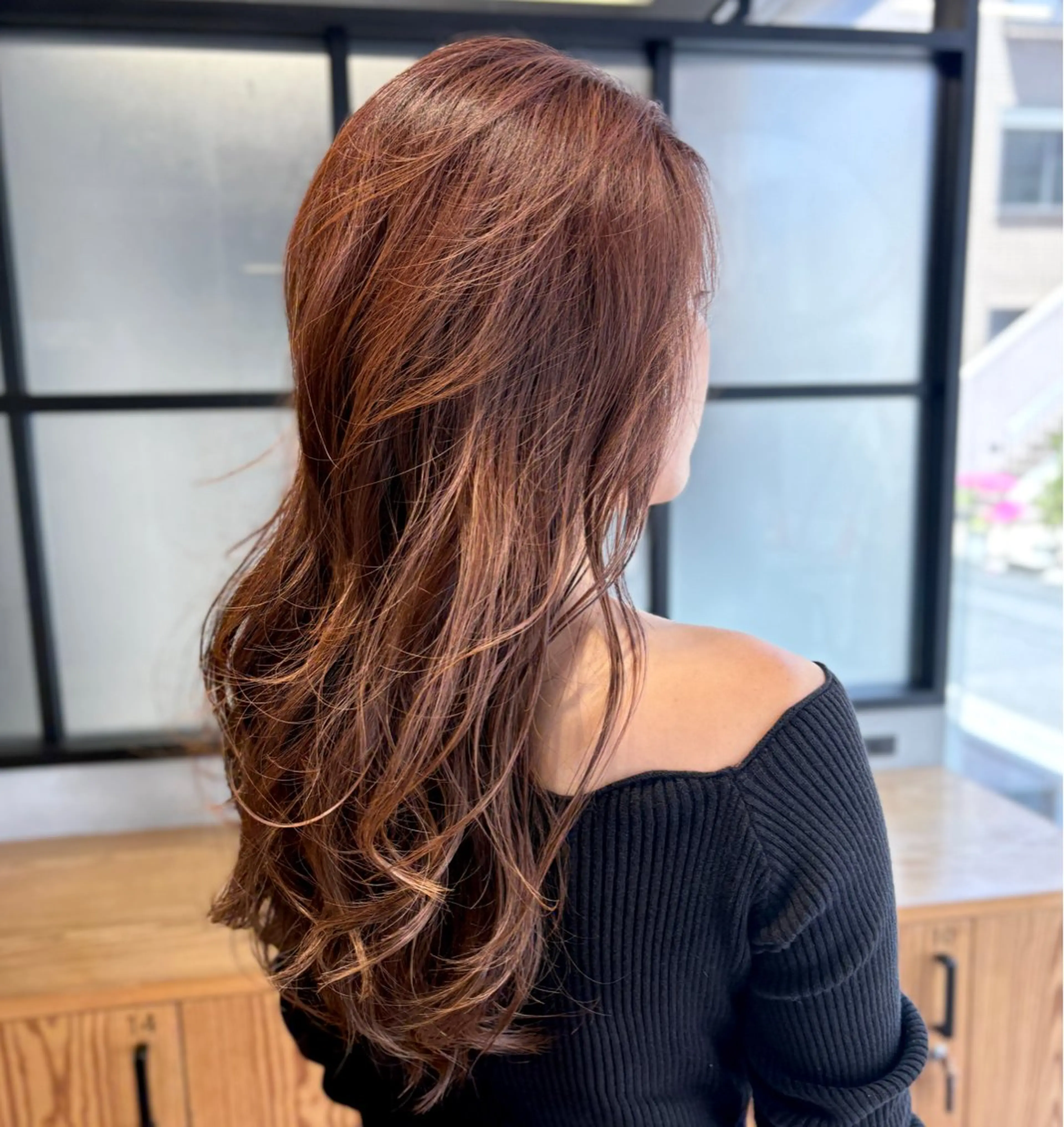 ロング カラー ベージュカラー ハイライトカラー ハイトーンカラー ハイライト ヘアカラー トリートメント DX SHARE SALON所属・matka白髪ぼかし 大人ヘア/KEIKOのヘアスタイル