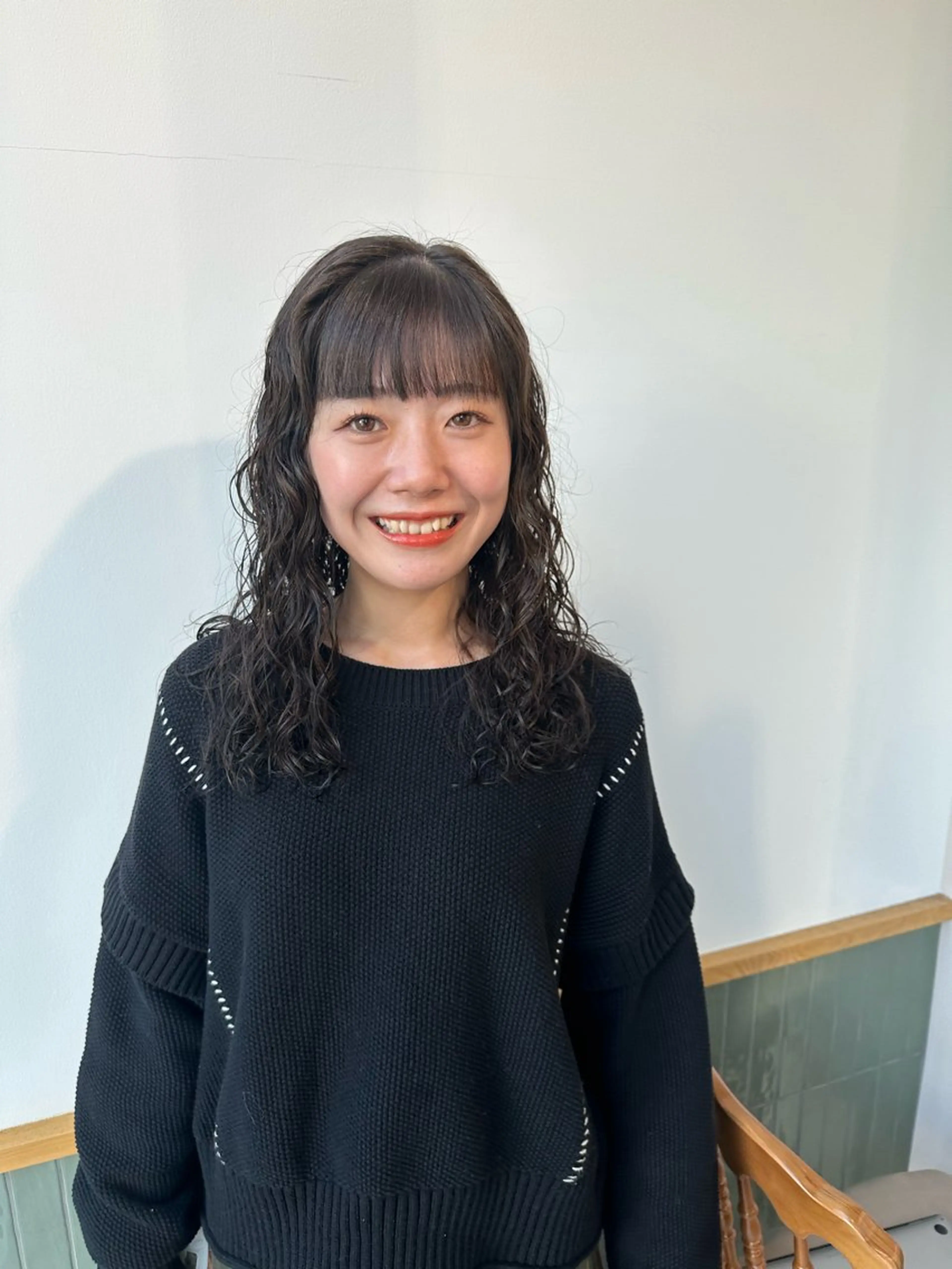 ロング カラー パーマ キッズ カット パーマ トリートメント オトナヘア🌸 harukaのヘアスタイル