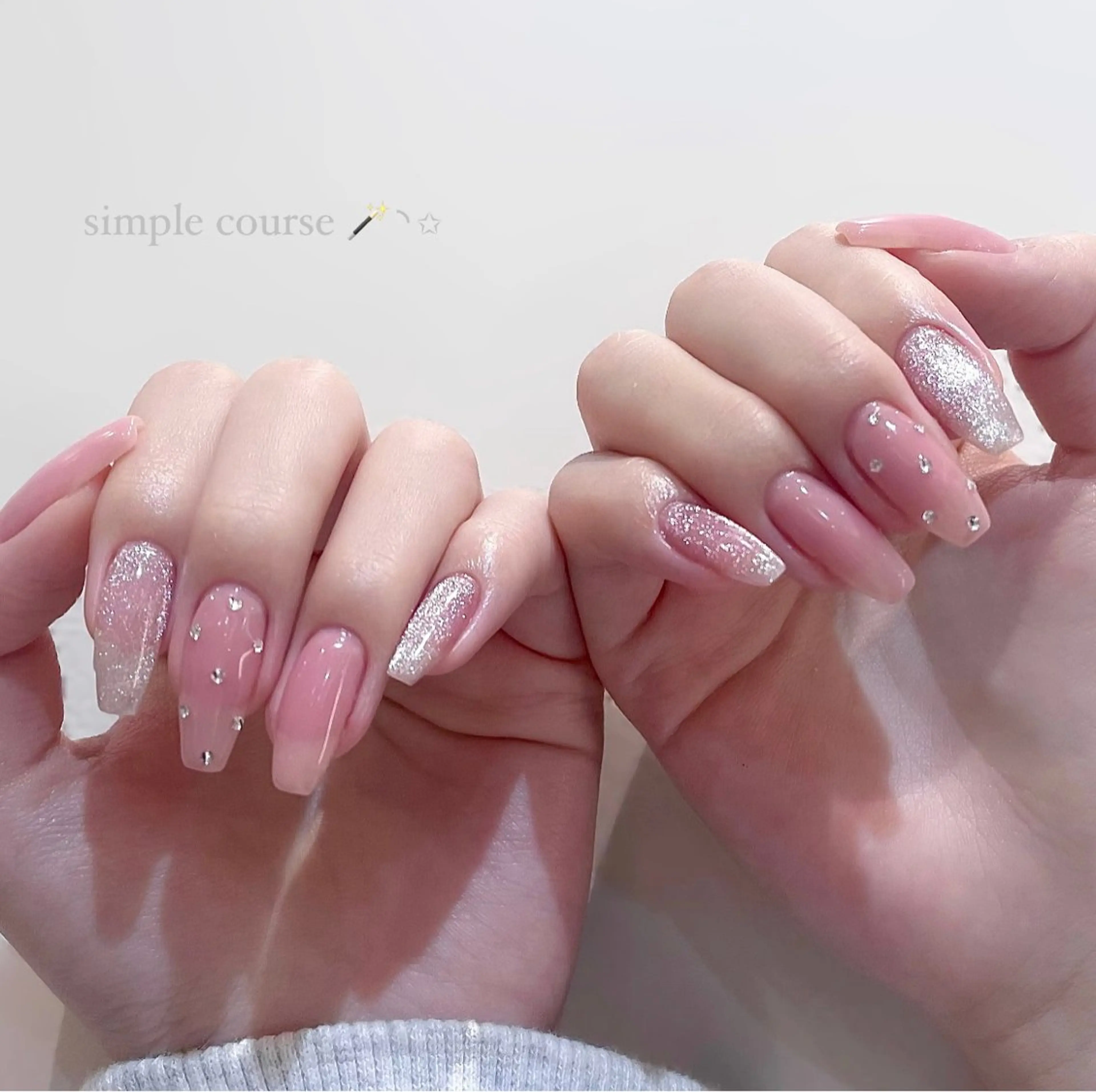 ネイル シンプルネイル ハンドネイル Tsuki🌙/渋谷 /パラジェルのネイルデザイン