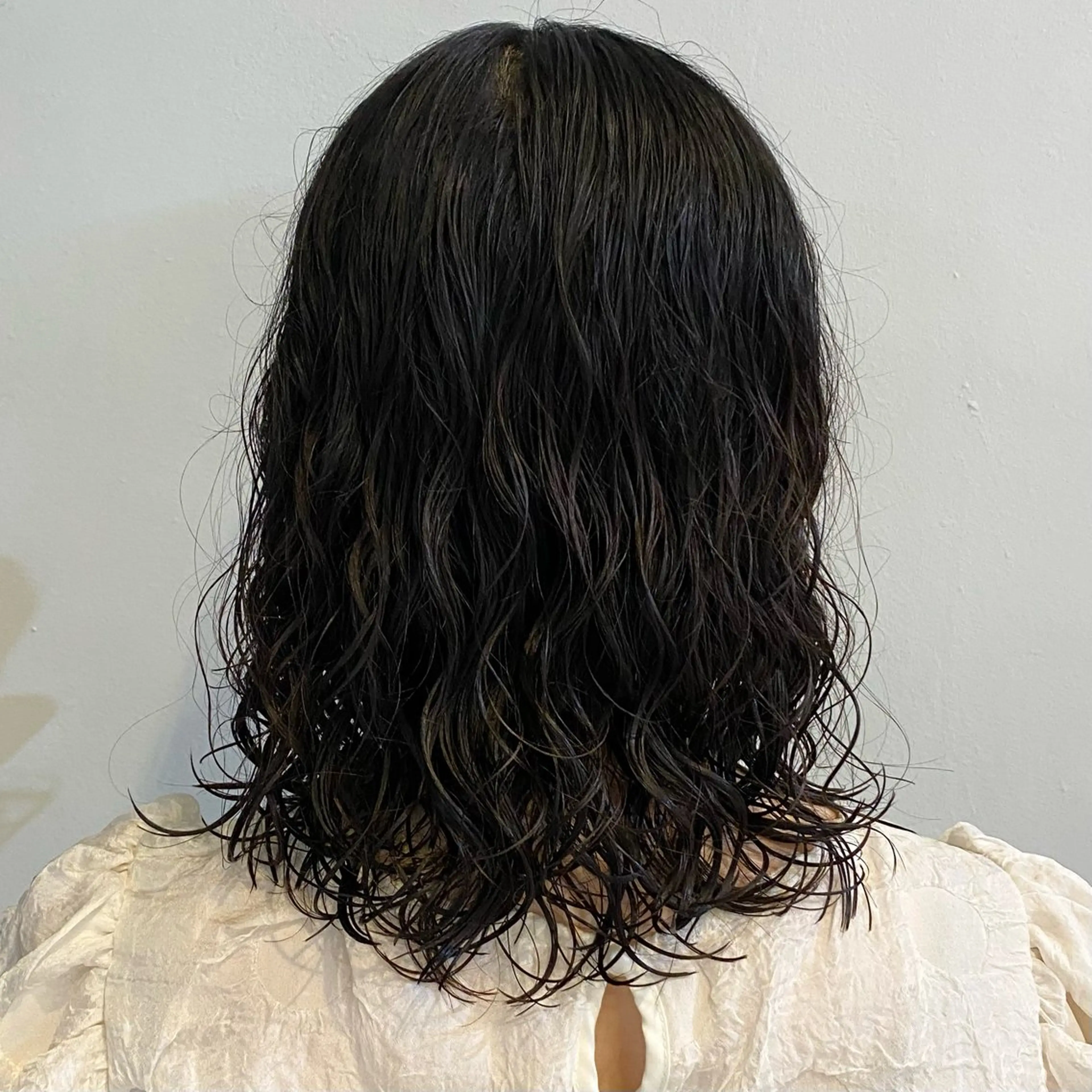 ミディアム カラー パーマ Lidee neoのヘアスタイル