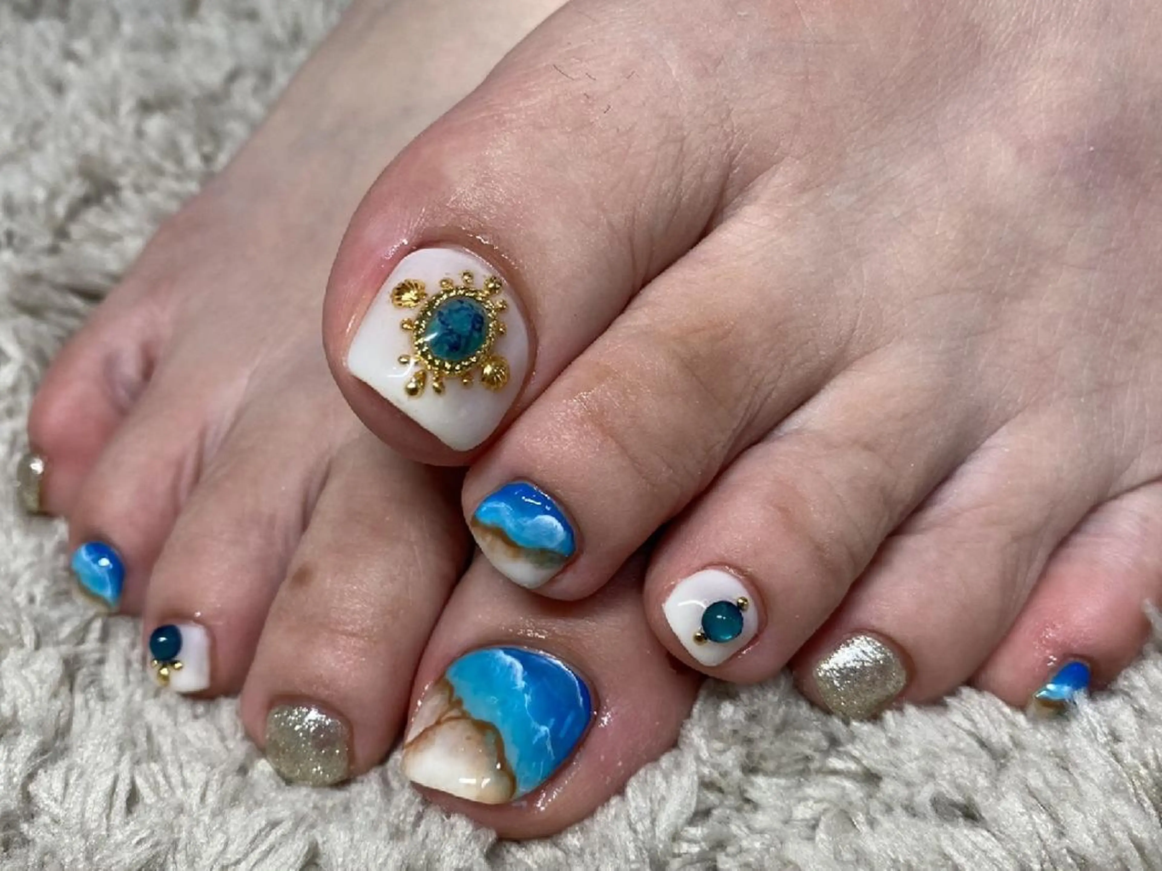 ネイル 持ち込み フットネイル Nail Salon Noah所属・Nail Salon Noah.のネイルデザイン