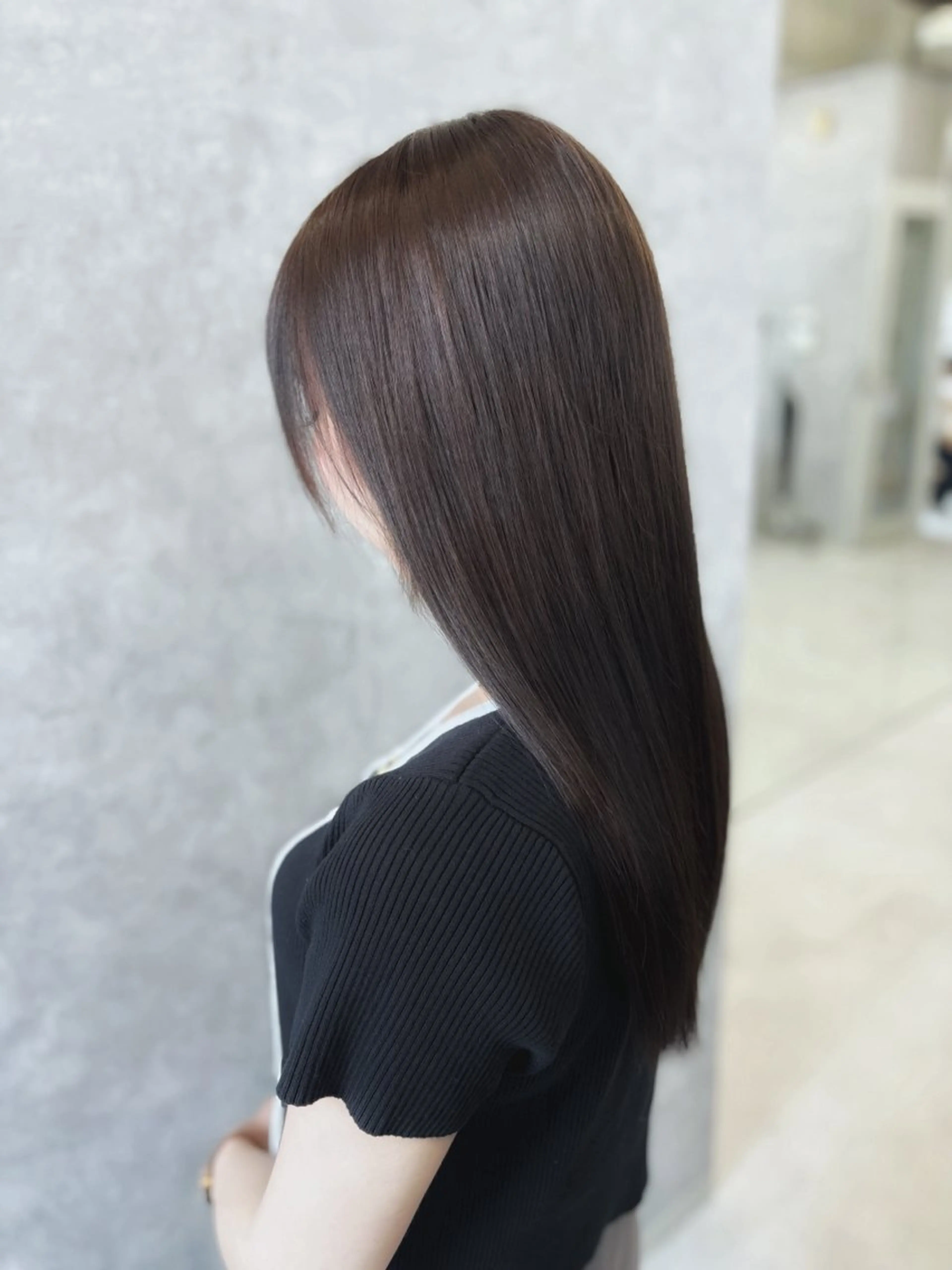 セミロング カット ヘアカラー トリートメント NUMBER 天王寺YUYAのヘアスタイル