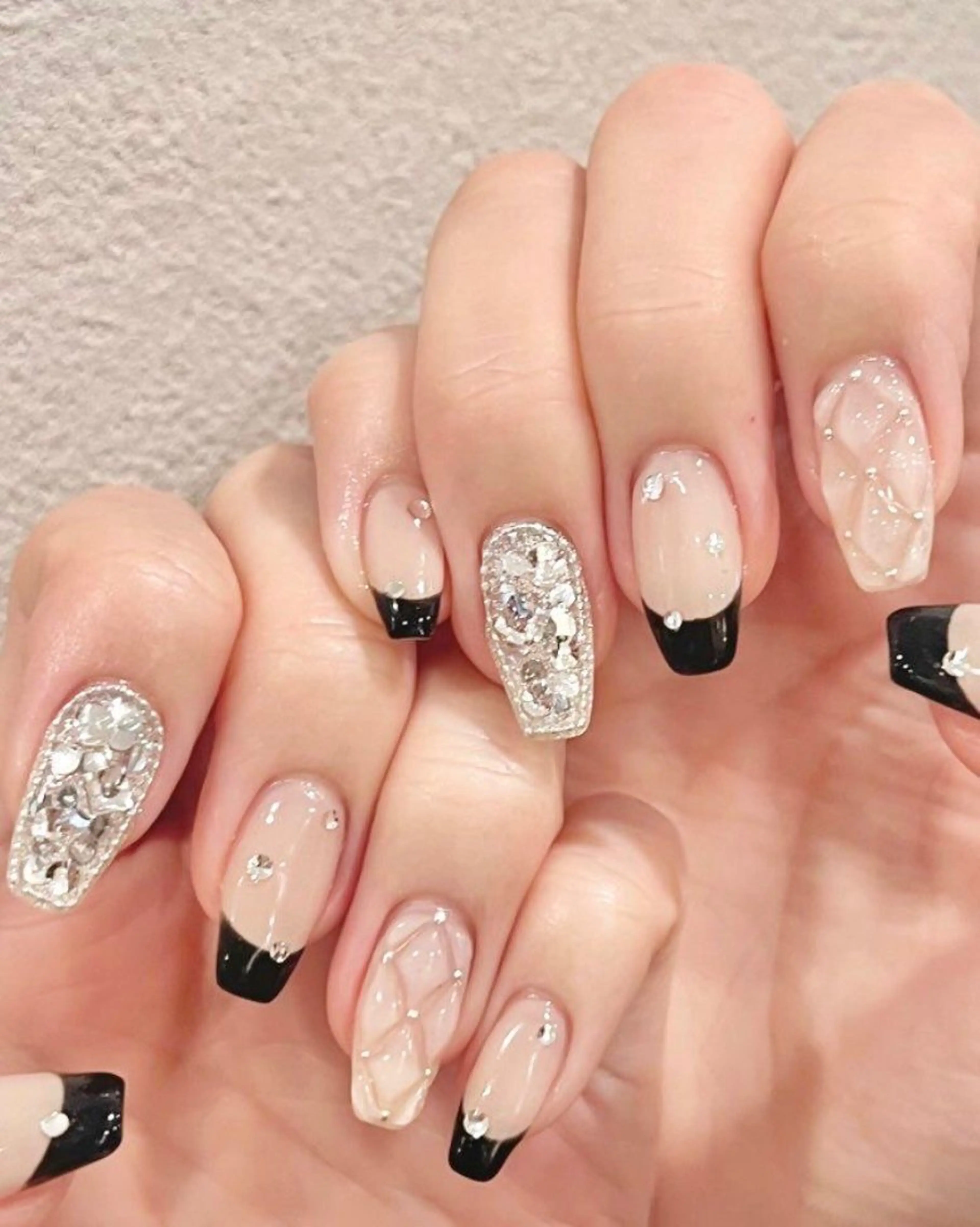 ネイル グラデーション ラメ(グリッター) マグネットネイル ミラーネイル ニュアンスネイル ハンドネイル Lumi de nails所属・Lumi de nailsのネイルデザイン