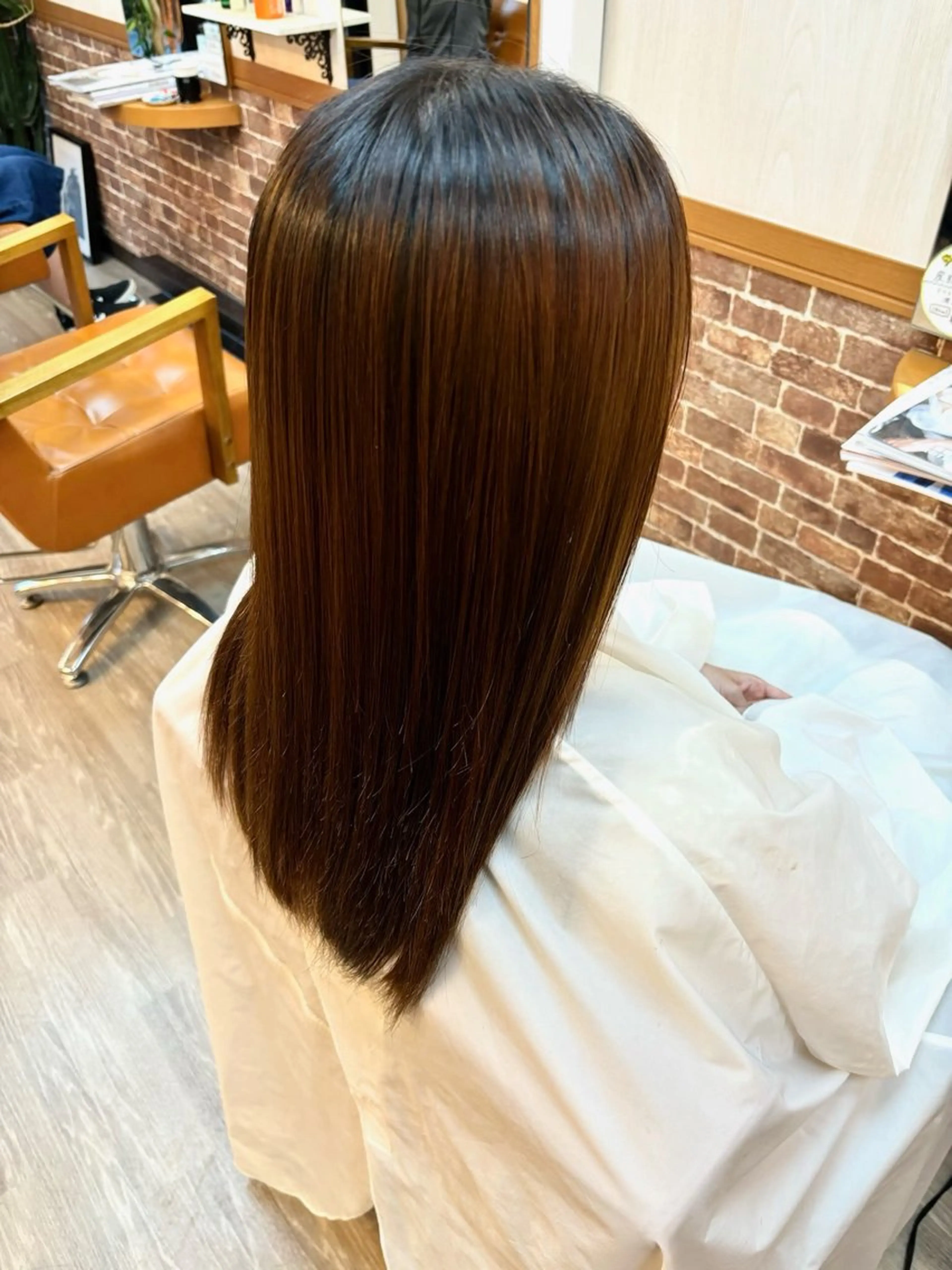 ロング 縮毛矯正 FIK·en所属・Honami ⋆☽ 縮毛矯正モデル募集中のヘアスタイル