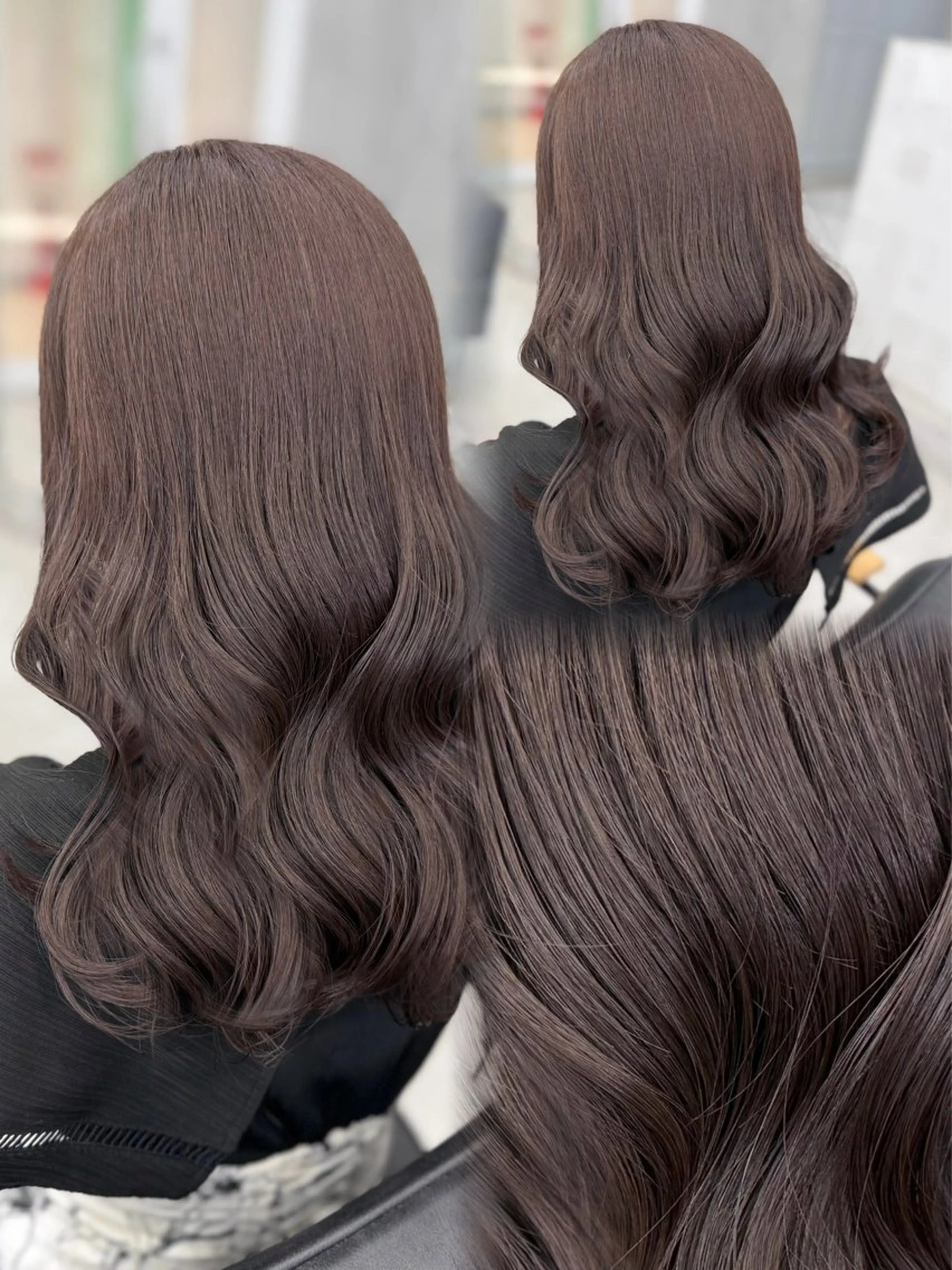 セミロング カラー ベージュカラー ブラウンカラー ブラウンベージュ ラベンダーカラー ラベンダーブラウン カット ヘアカラー トリートメント 似合わせカラー/ヘア セット💐本多恵美のヘアスタイル