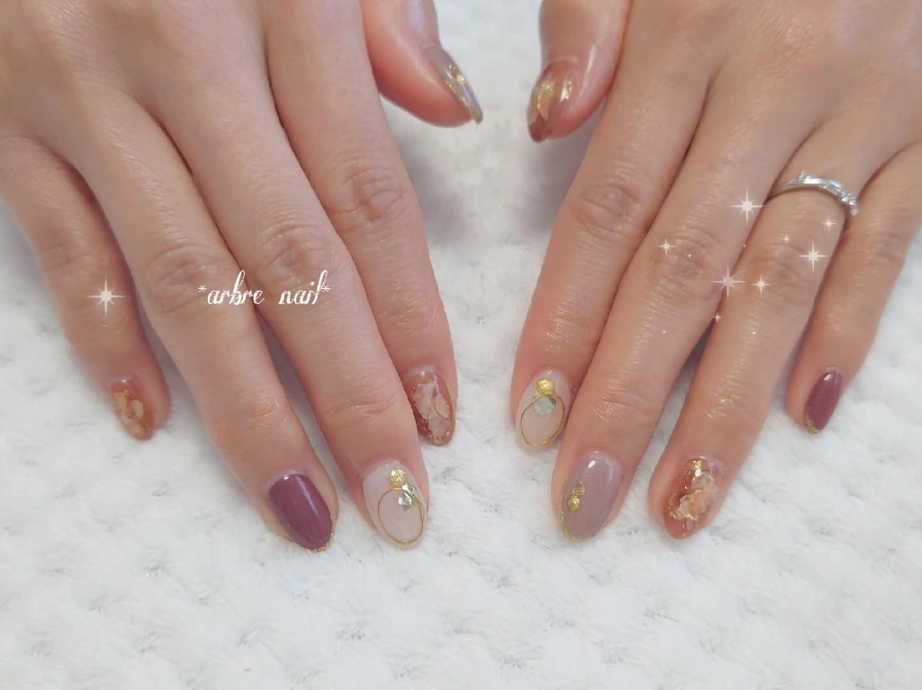 ネイル ＊arbre nail＊.アーブルネイル所属・✯.。 arbre  nail 。✯.のネイルデザイン