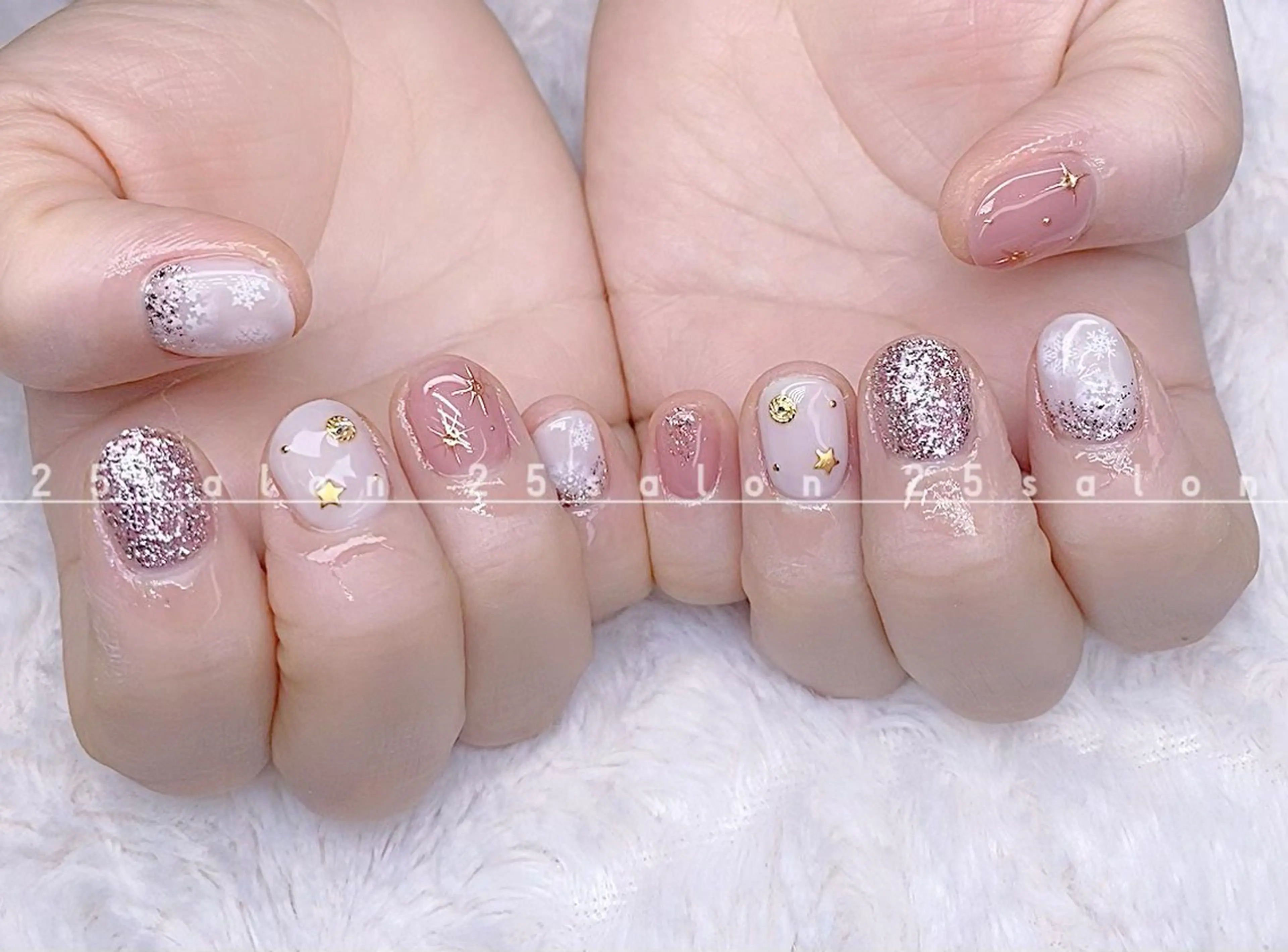 ネイル オーロラネイル チークネイル フットネイル フレンチネイル ジェルネイル 2 5のマツエク・マツパデザイン