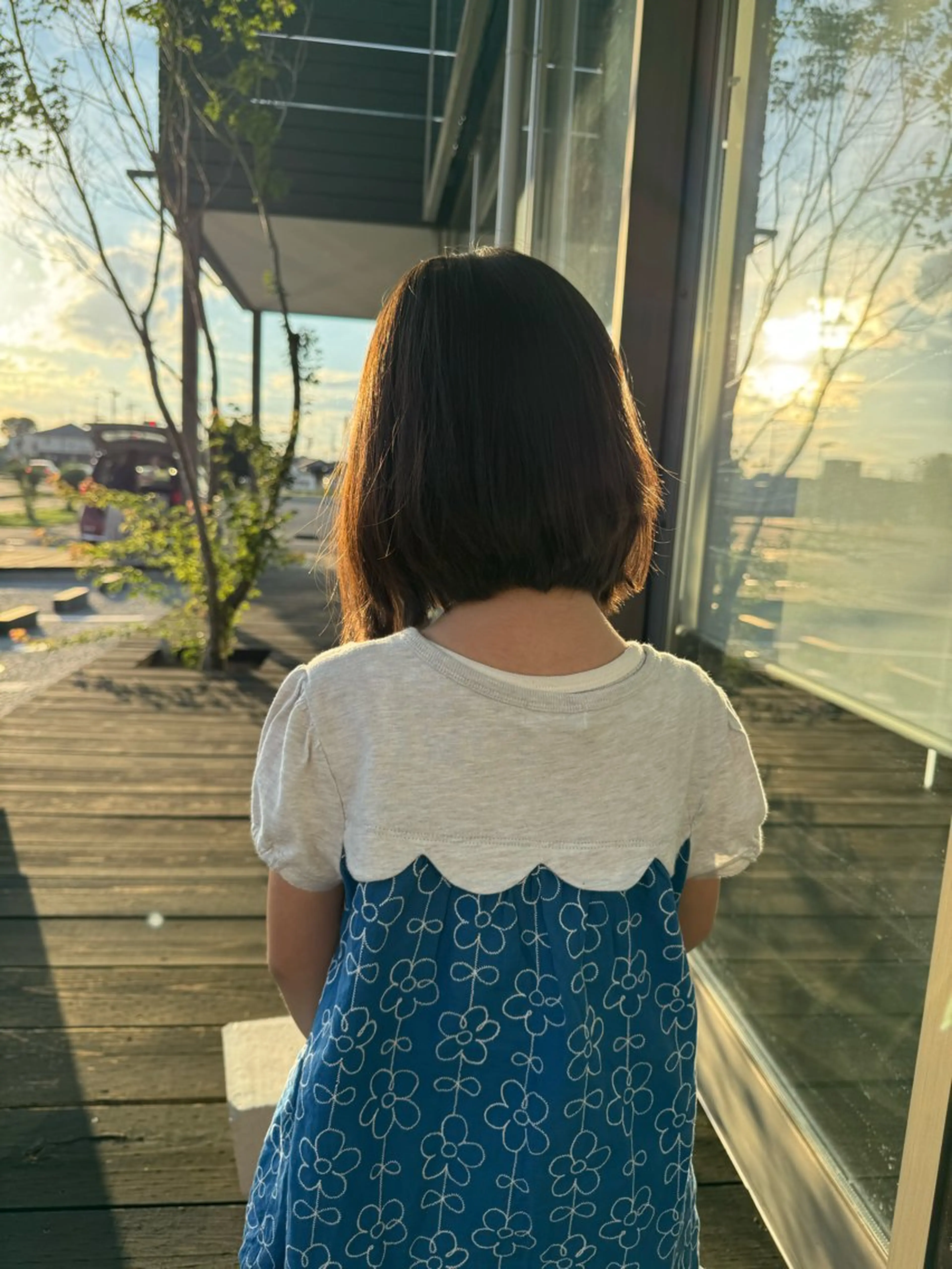 ミディアム キッズ 切りっぱなしボブ ボブ 【earth】 伊桜莉のヘアスタイル