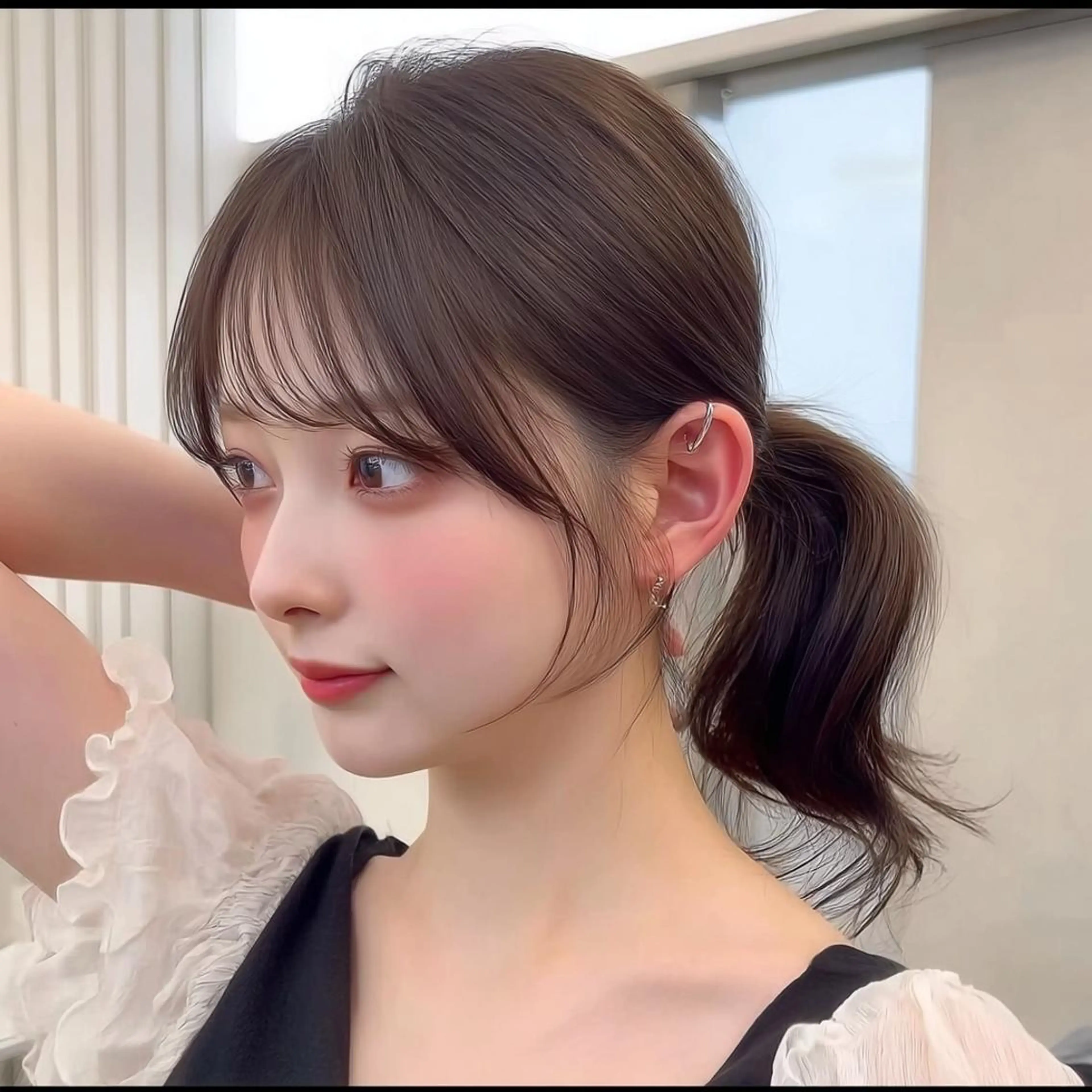 顔まわりカット🌈🫧の写真