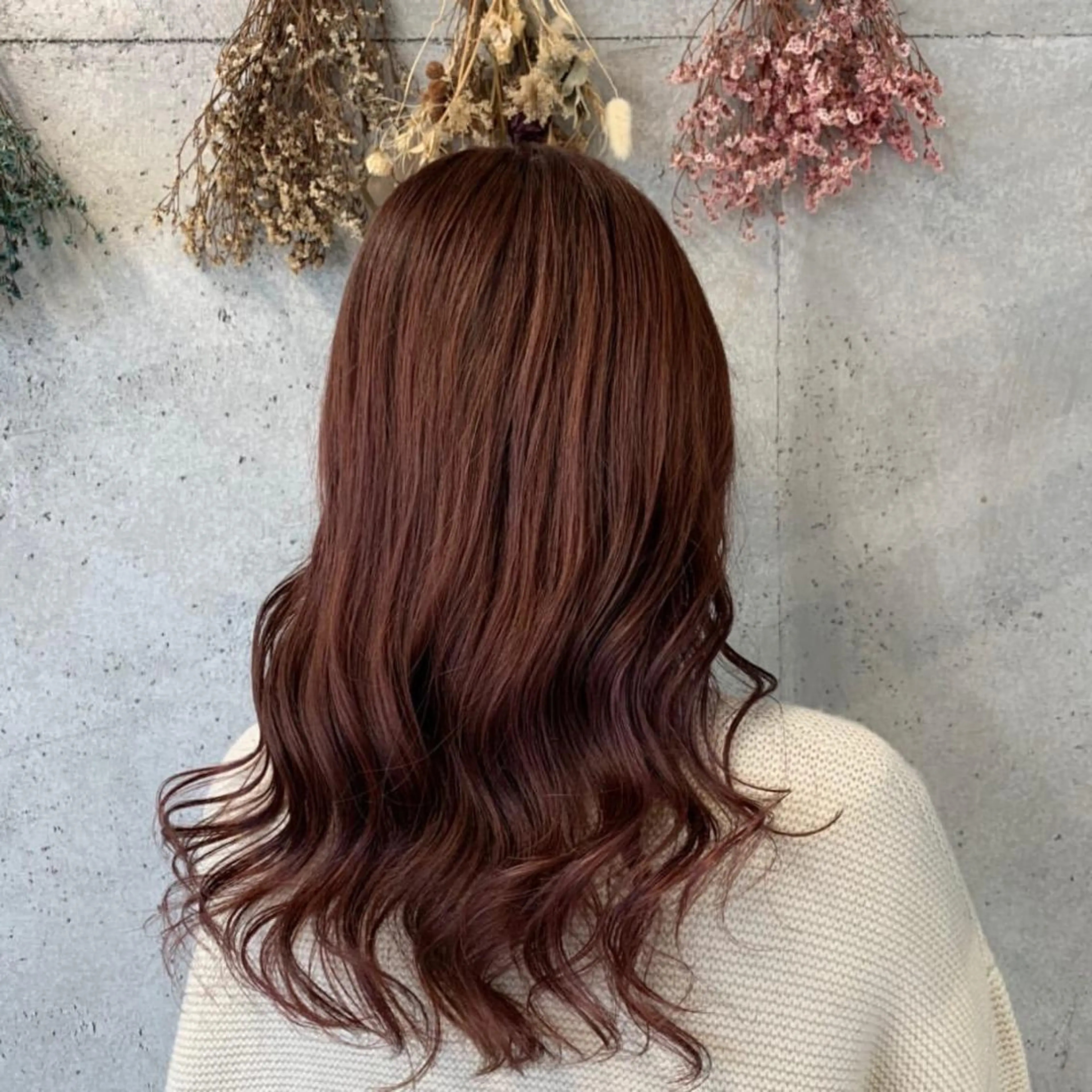 ロング カラー ブラウンカラー ピンクカラー ピンクブラウン wakana 【ブリーチカラー】のヘアスタイル