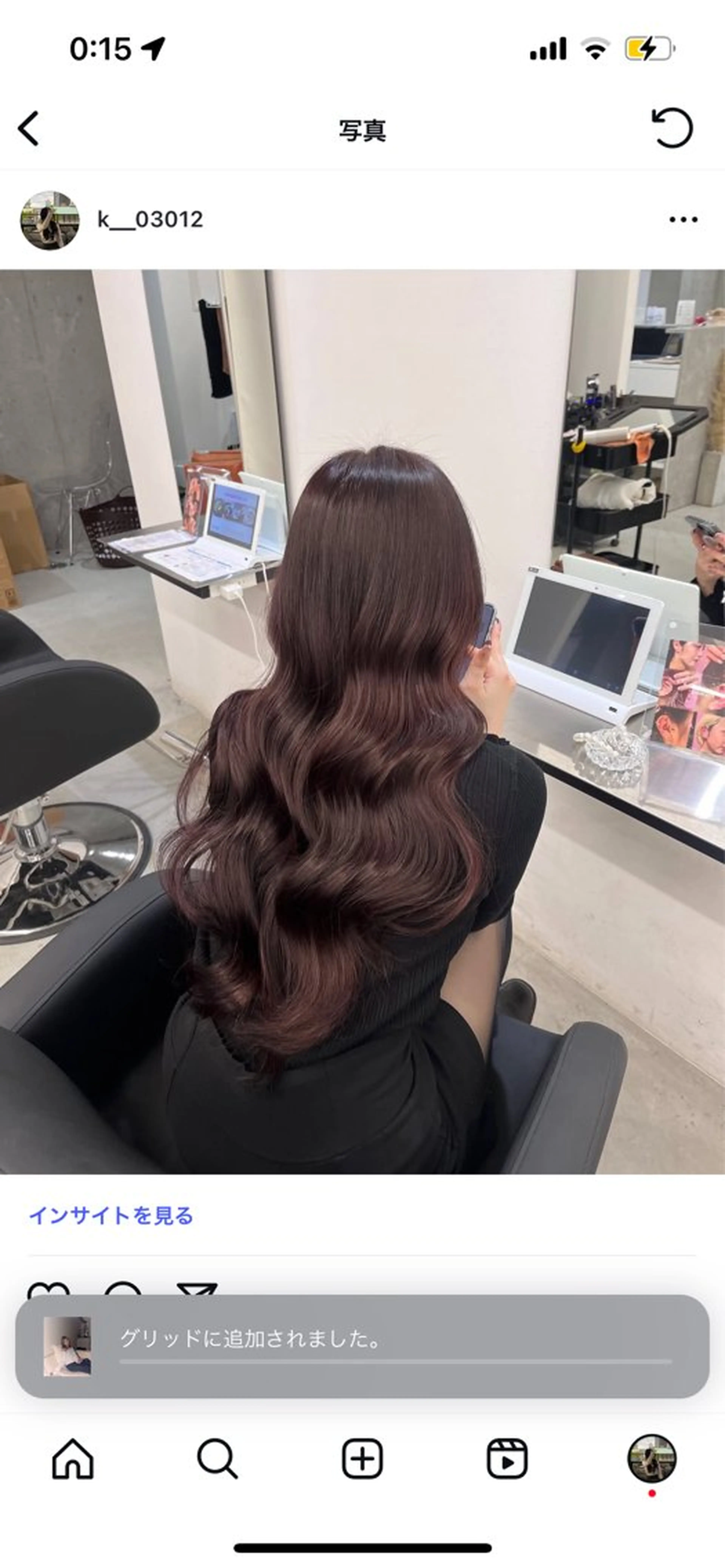 カラー nico所属・KANNA🩵 nico 東心斎橋のヘアスタイル