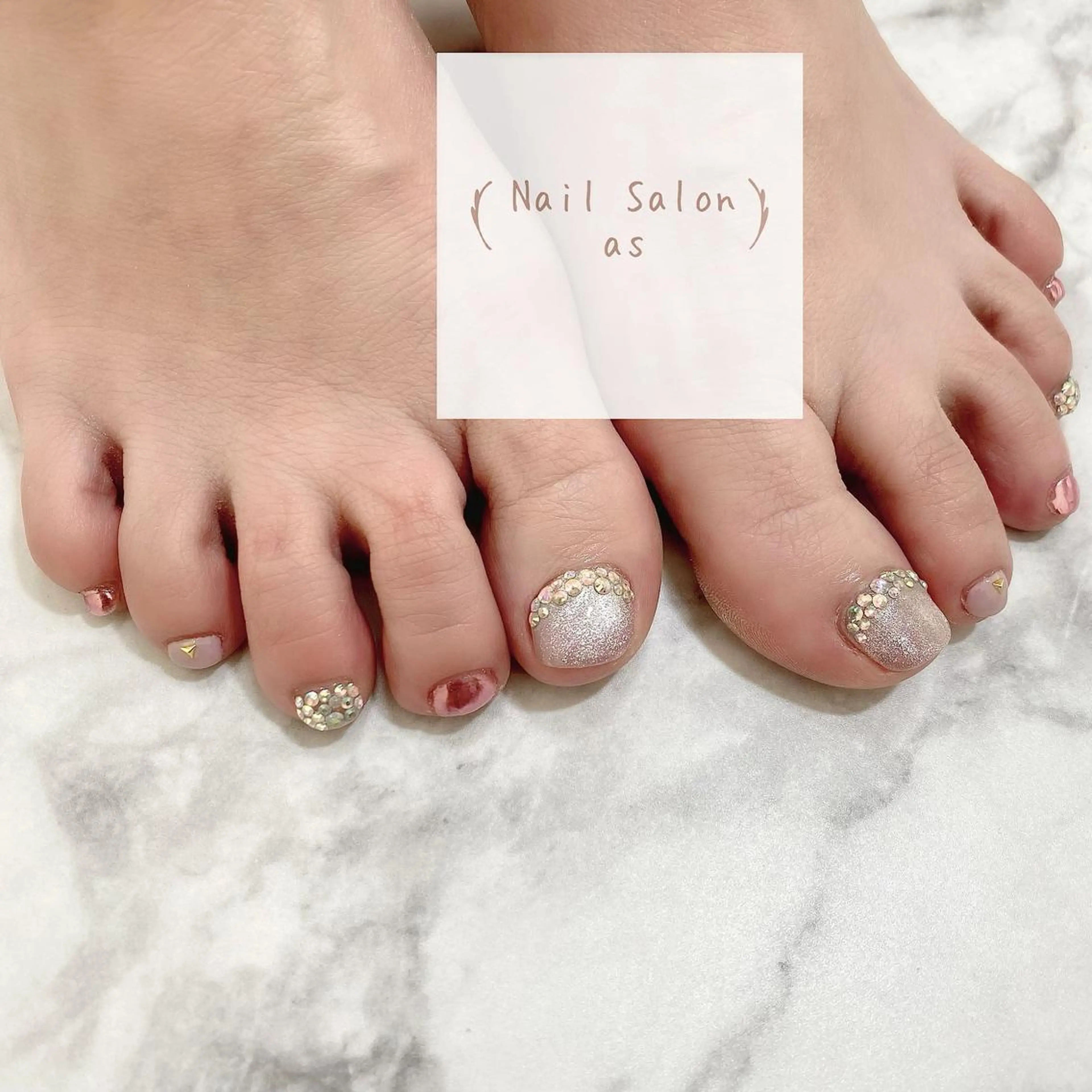 ネイル フットネイル Nail Salon as-アス-のネイルデザイン